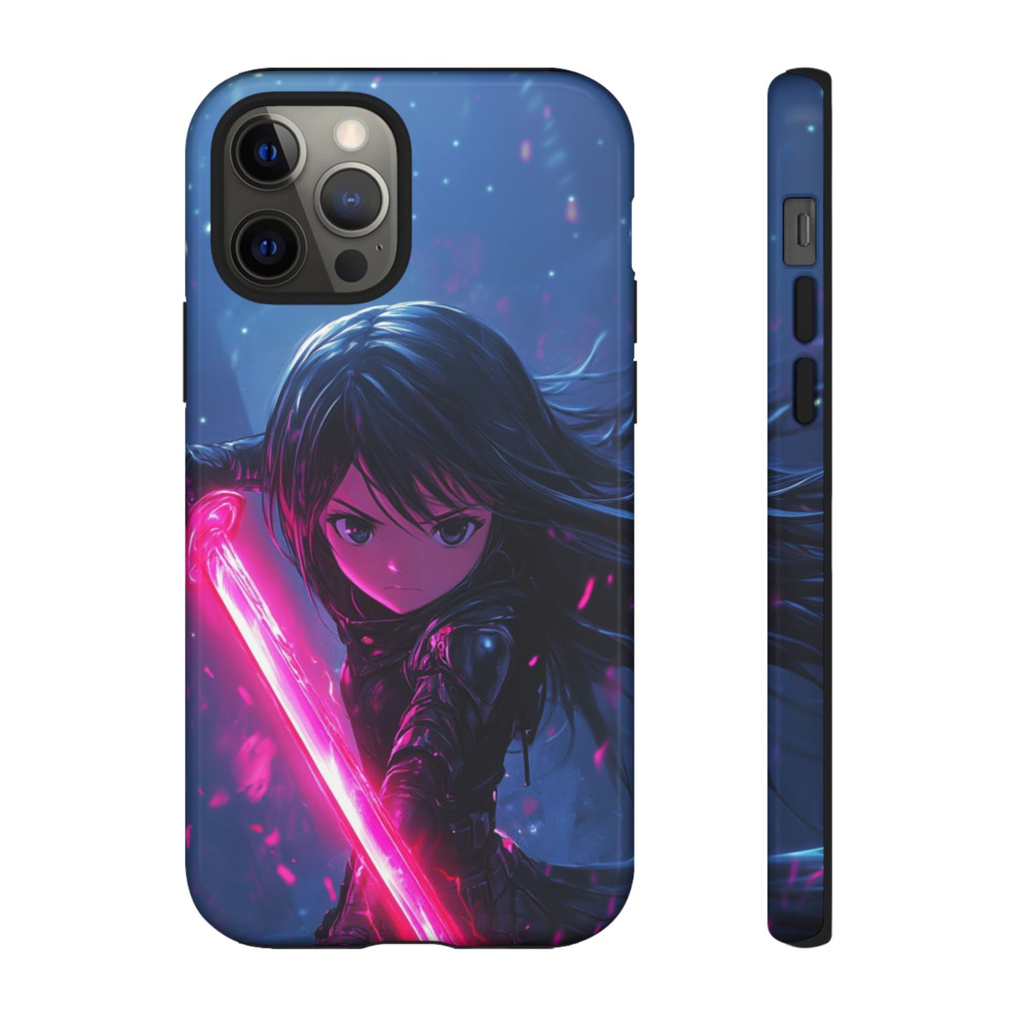 Neon Blade Warrior – Tough iPhone Case