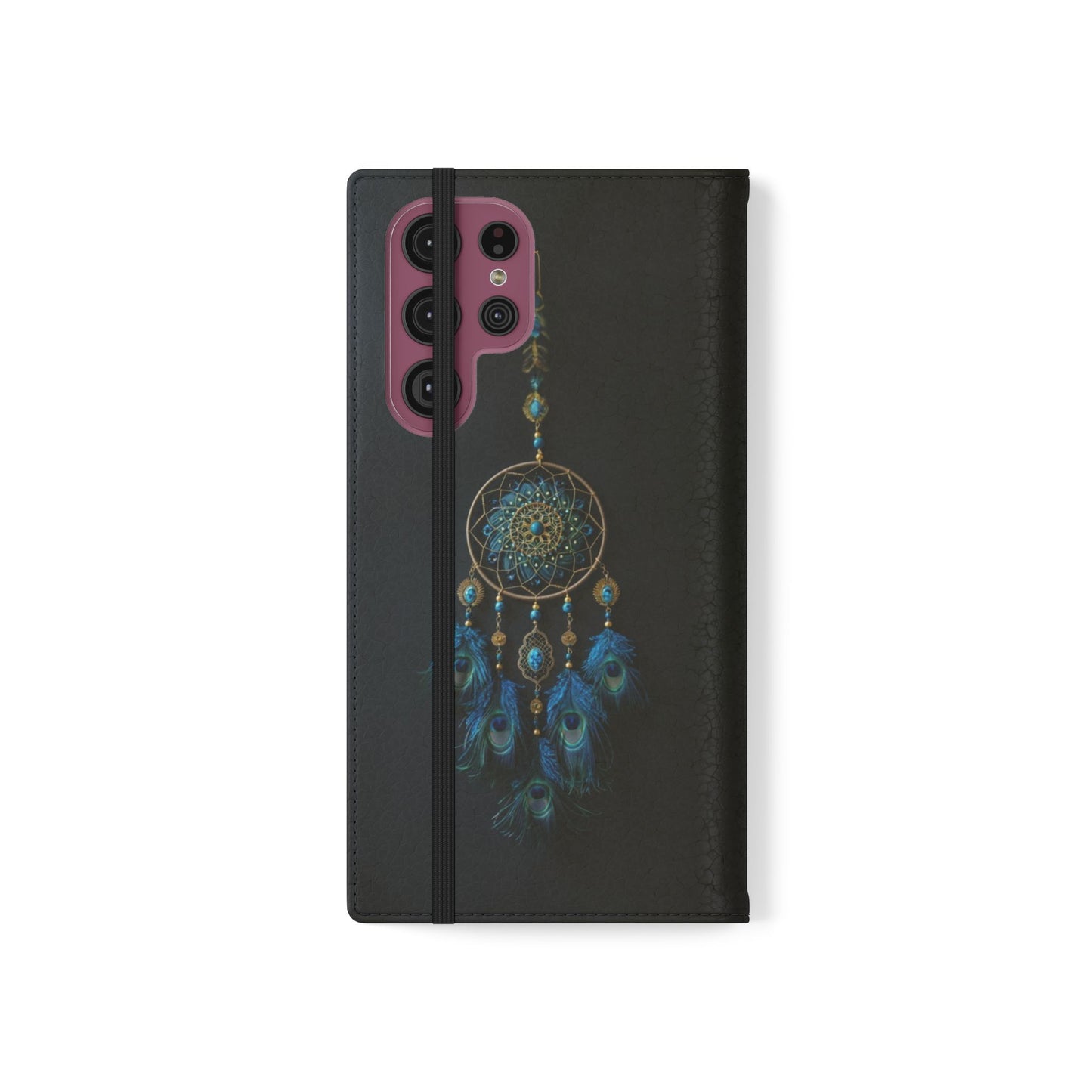 Peacock Feather Dreamcatcher - Wallet Flip Case