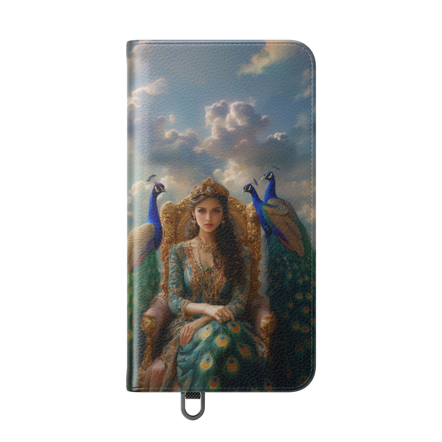 Hera Peacock Empress Golden Throne - Wallet Flip Case
