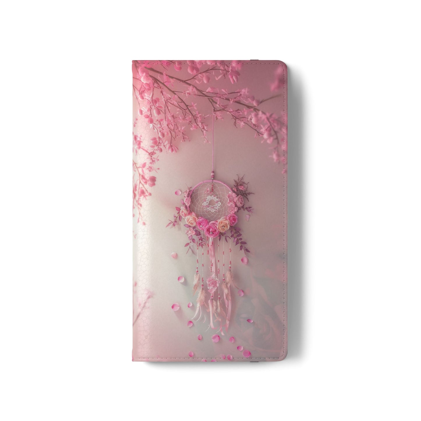 Pink Rose Dreamcatcher - Wallet Flip Case