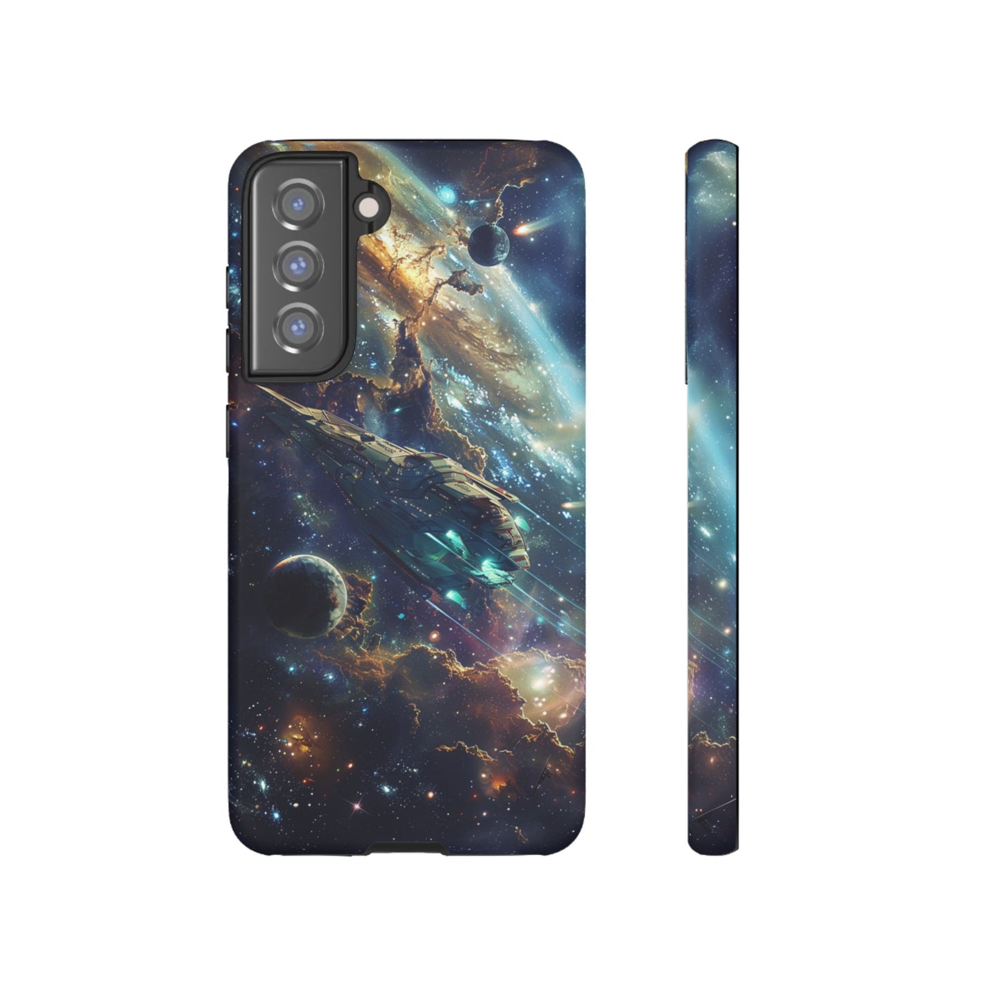 Galactic Voyage: Futuristic Spaceship - iPhone, Google Pixel, Samsung Galaxy