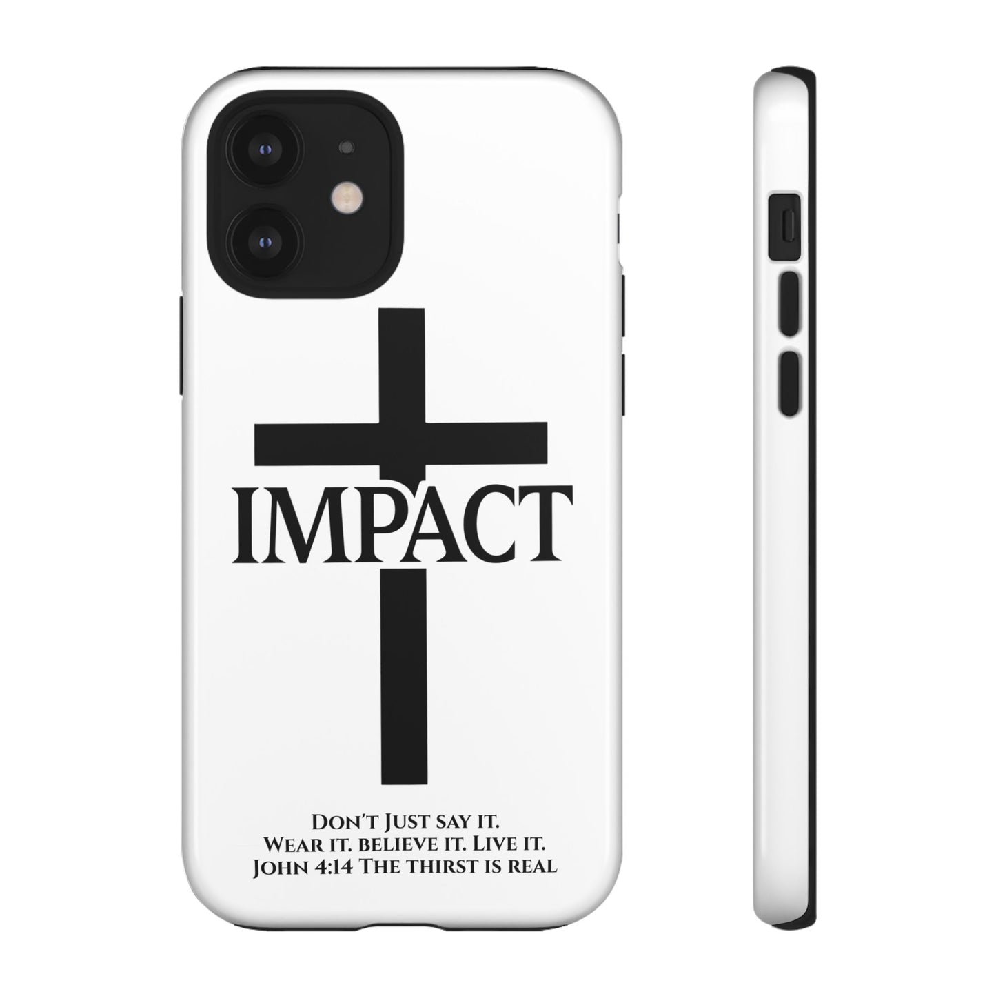Impact White - Tough iPhone Case