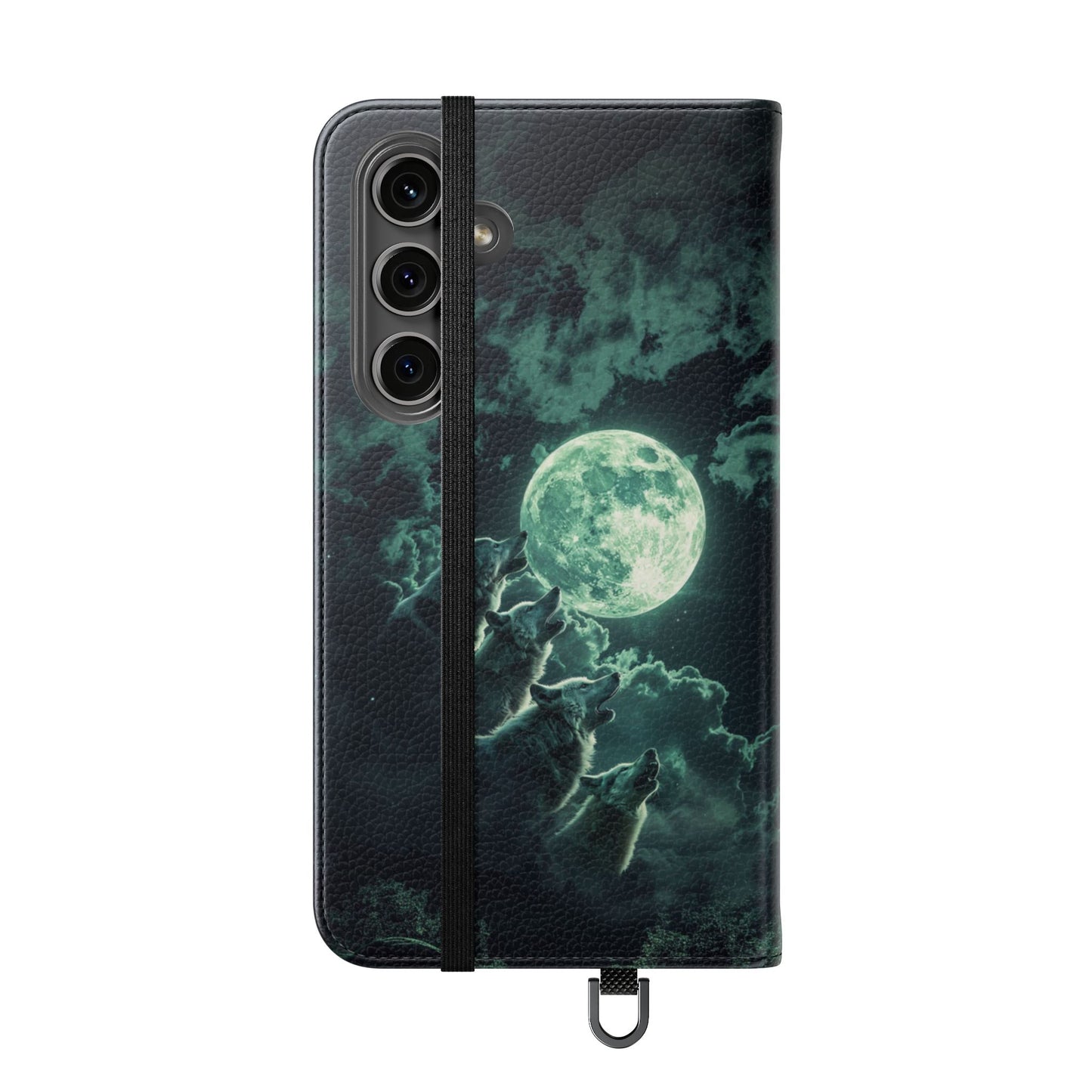 Moonlit Wolf Chorus - Wallet Flip Case