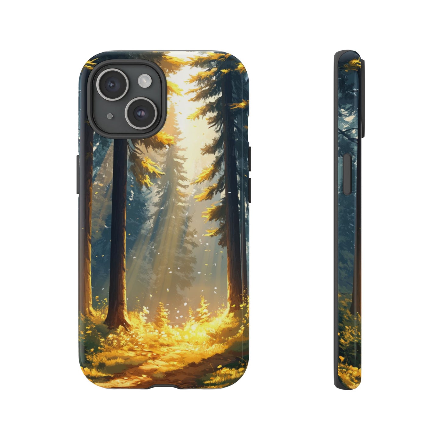 Golden Forest Path – Tough iPhone Case