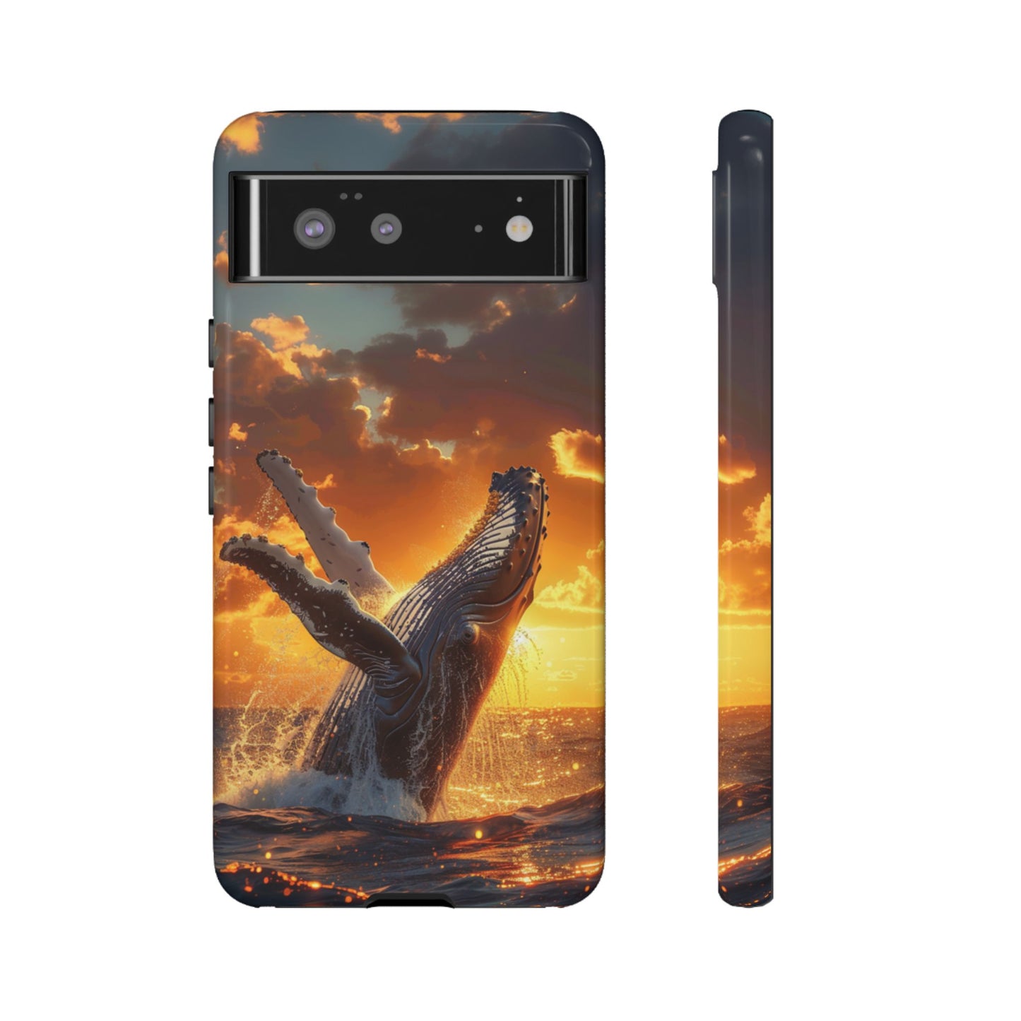 Sunset Breach Whale – Tough Google Pixel Case
