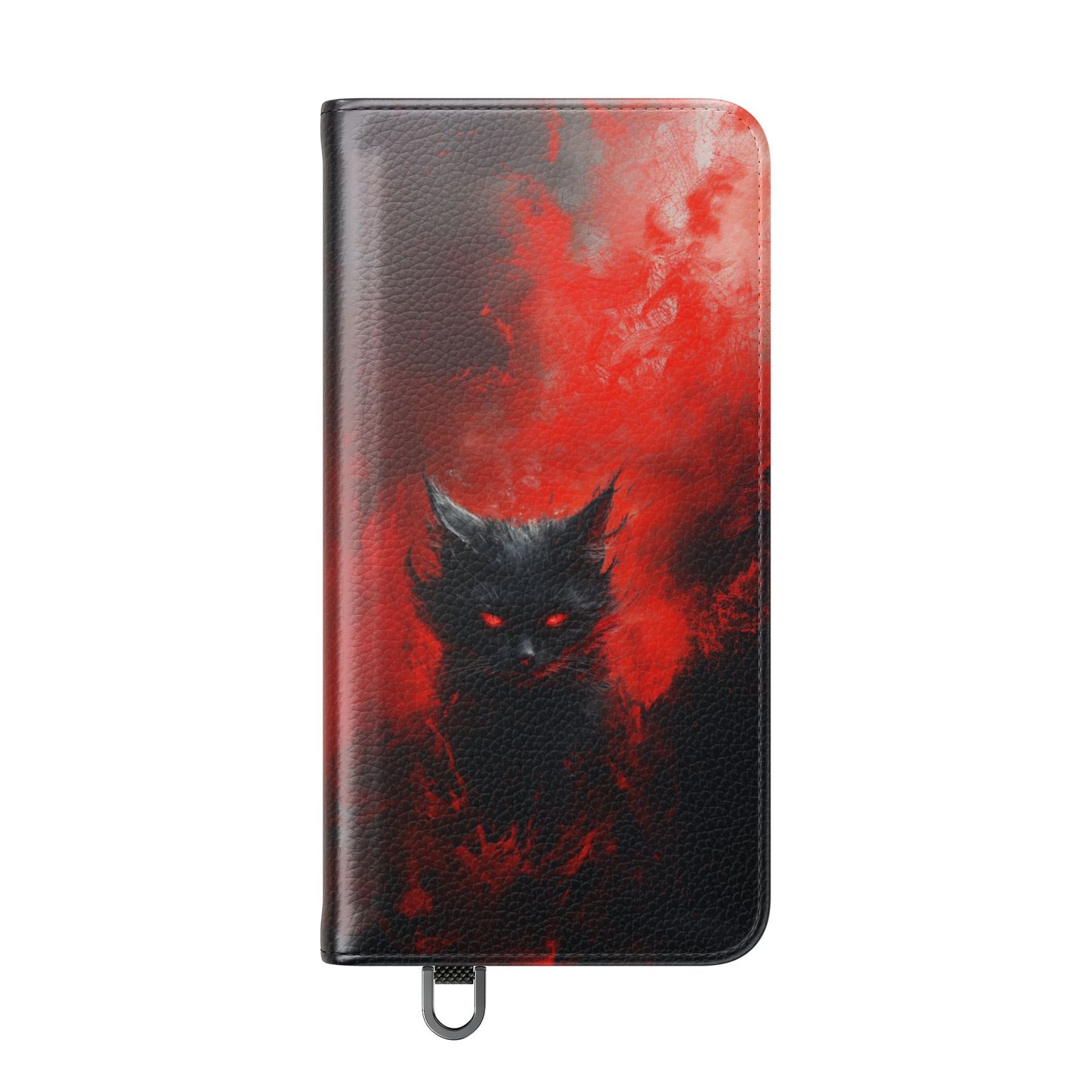 Fire Demon Black Cat - Wallet Flip Case