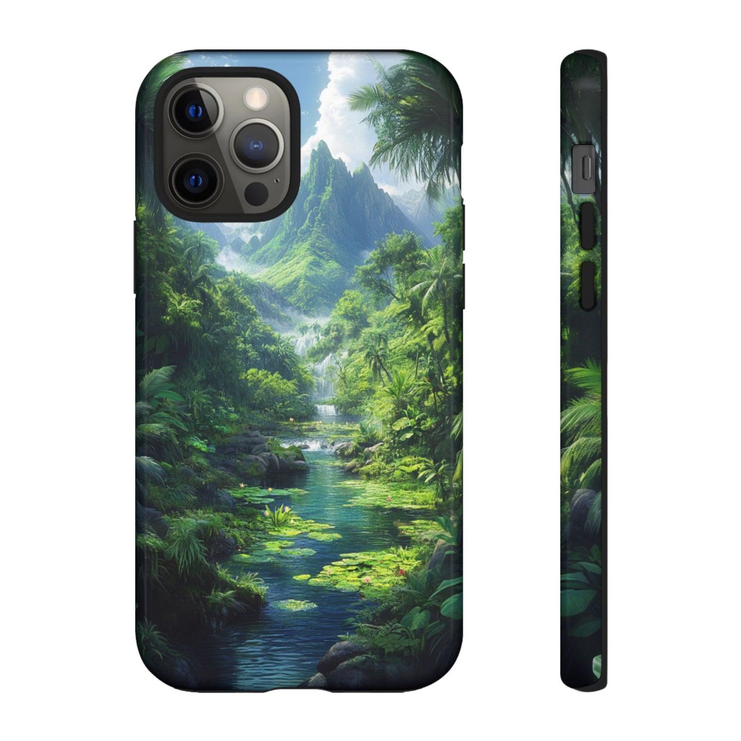 Verdant Jungle Cascade – Tough iPhone Case