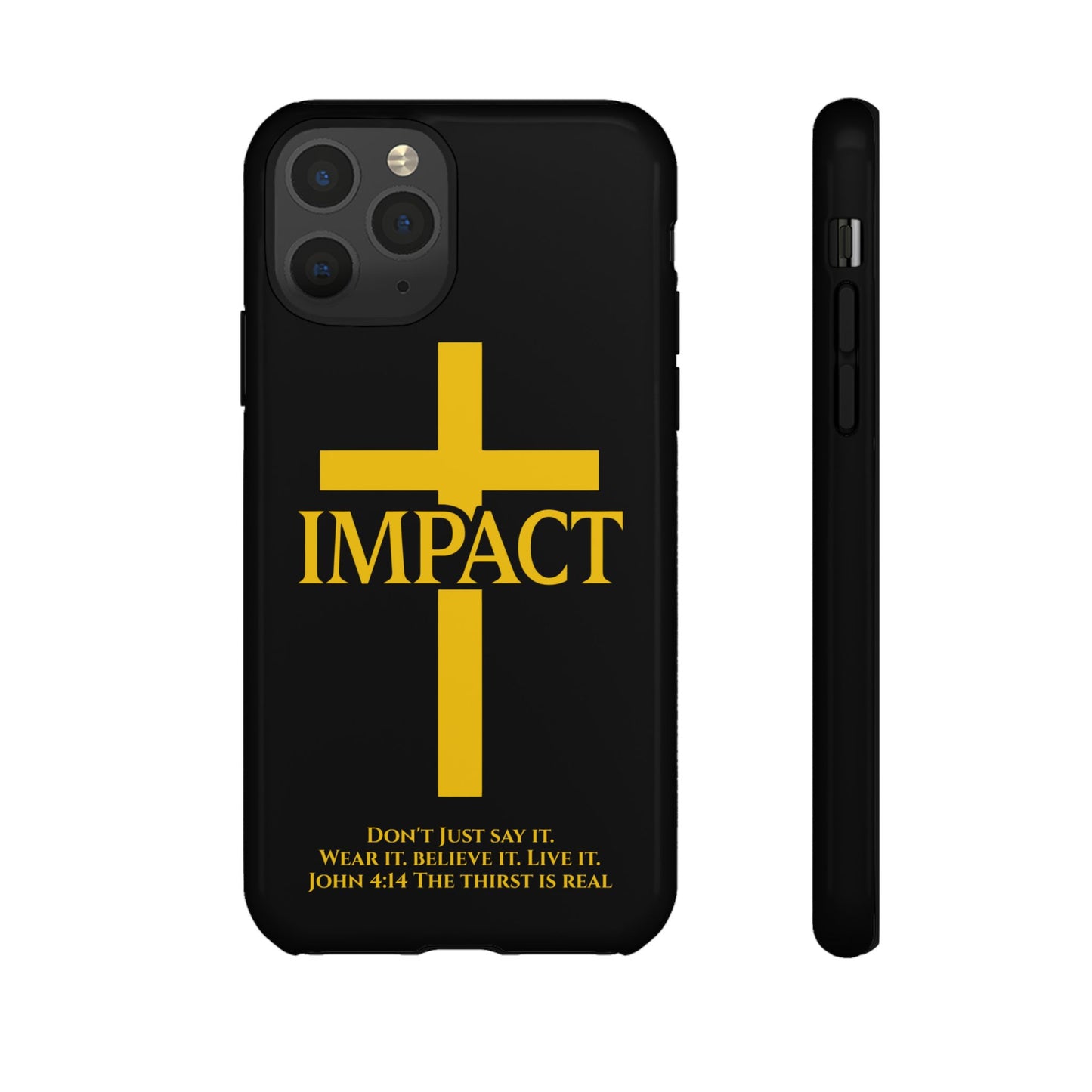 Impact Black/Gold - Tough iPhone Case