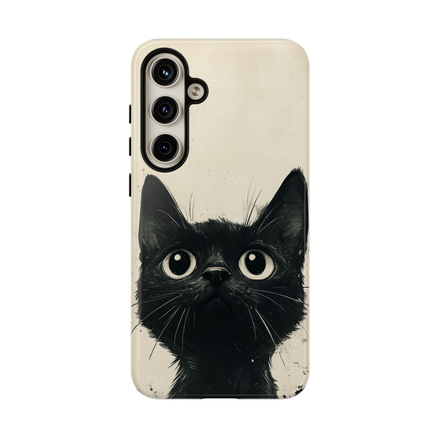 Black Cat Ink Sketch - Tough Samsung Galaxy Case