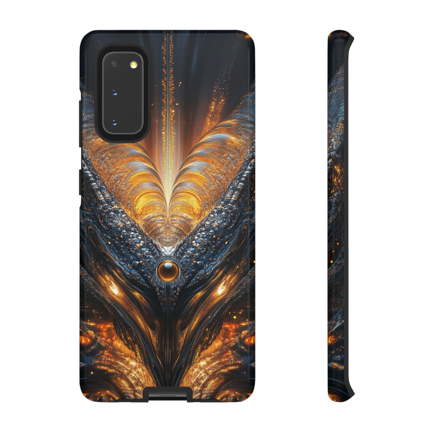Obsidian Flare Fractal – Tough Samsung Galaxy Case
