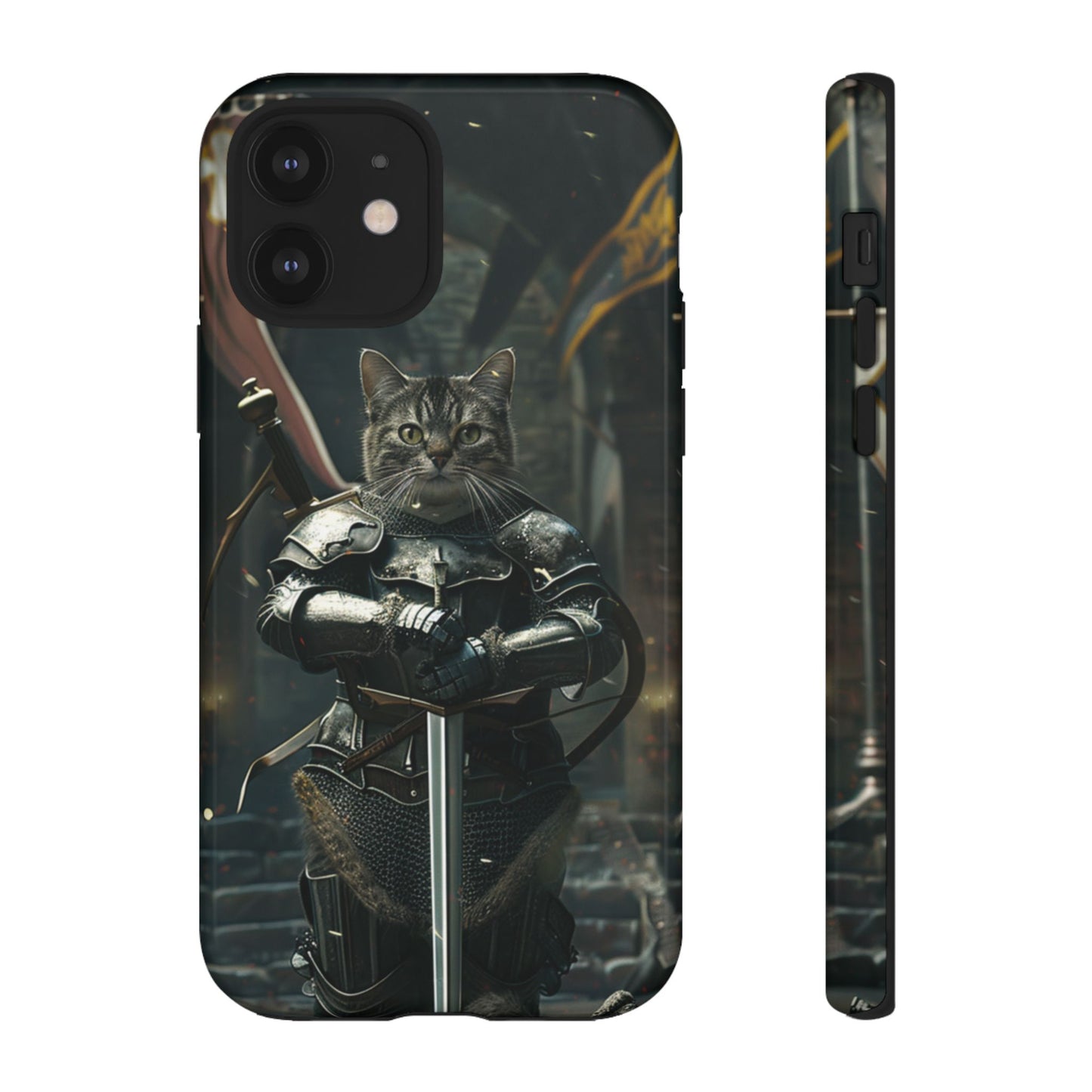 Knight Cat in Armor - iPhone, Google Pixel, Samsung Galaxy