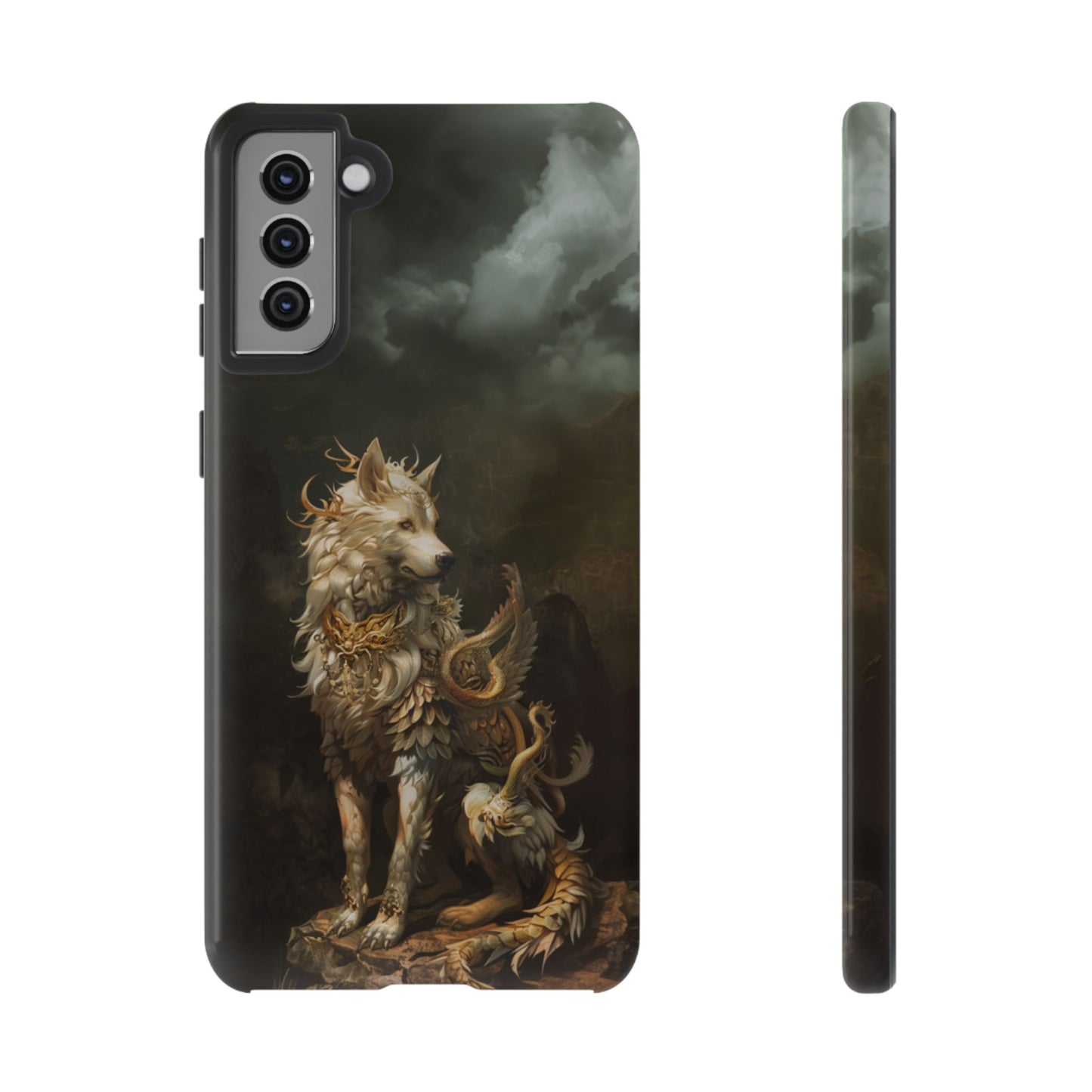 Antlered Wolf Guardian - Tough Samsung Galaxy Case