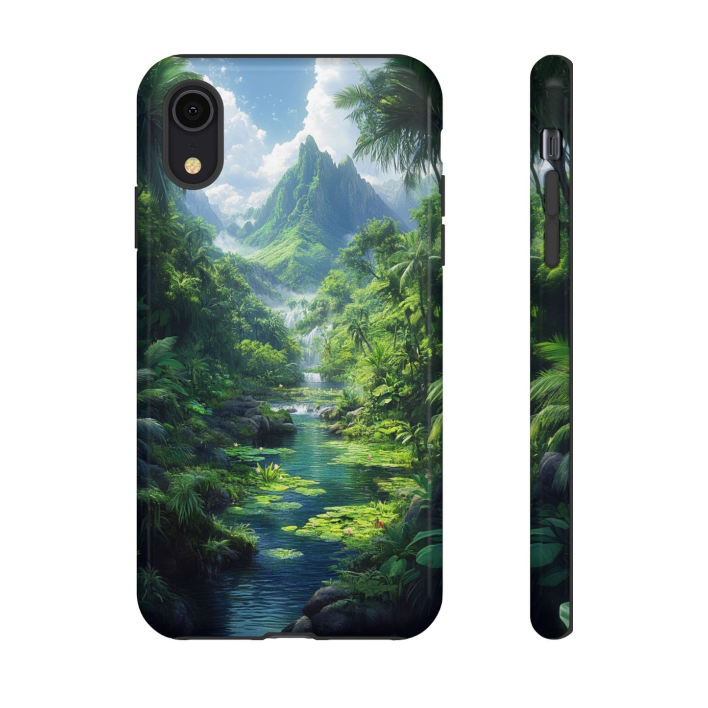 Verdant Jungle Cascade – Tough iPhone Case
