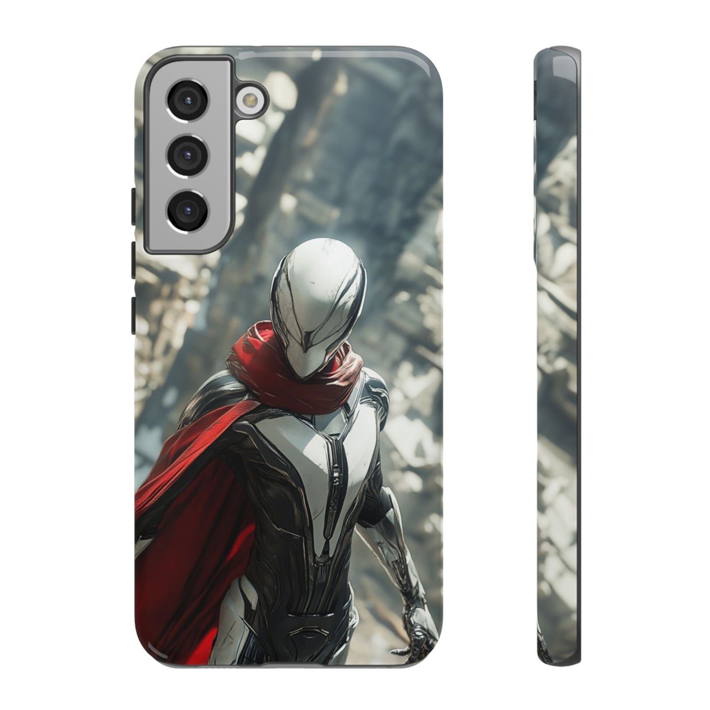Crimson Sentinel Phone Case – iPhone, Google Pixel, Samsung Galaxy