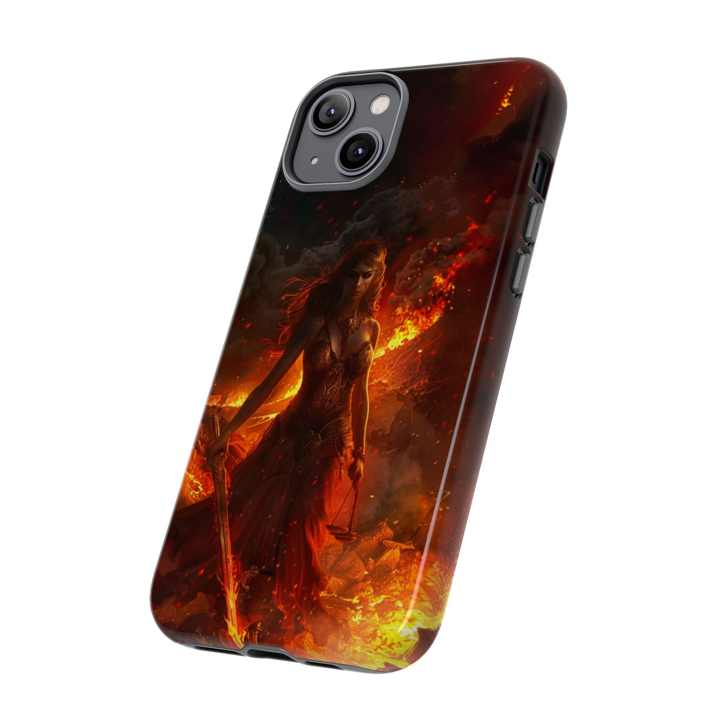 Fiery Goddess Nemesis Phone Case - iPhone, Google Pixel, Samsung Galaxy