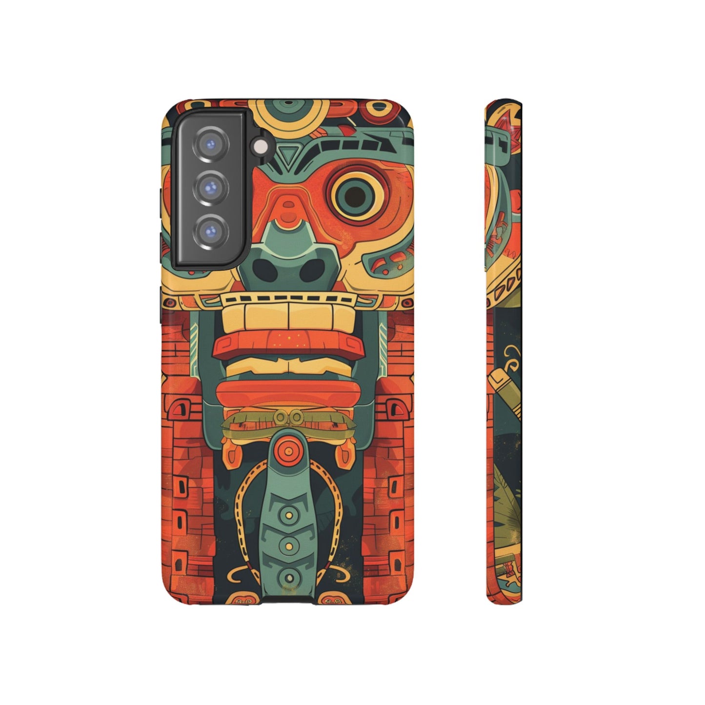 Aztec Totem Mask - Tough Samsung Galaxy Case
