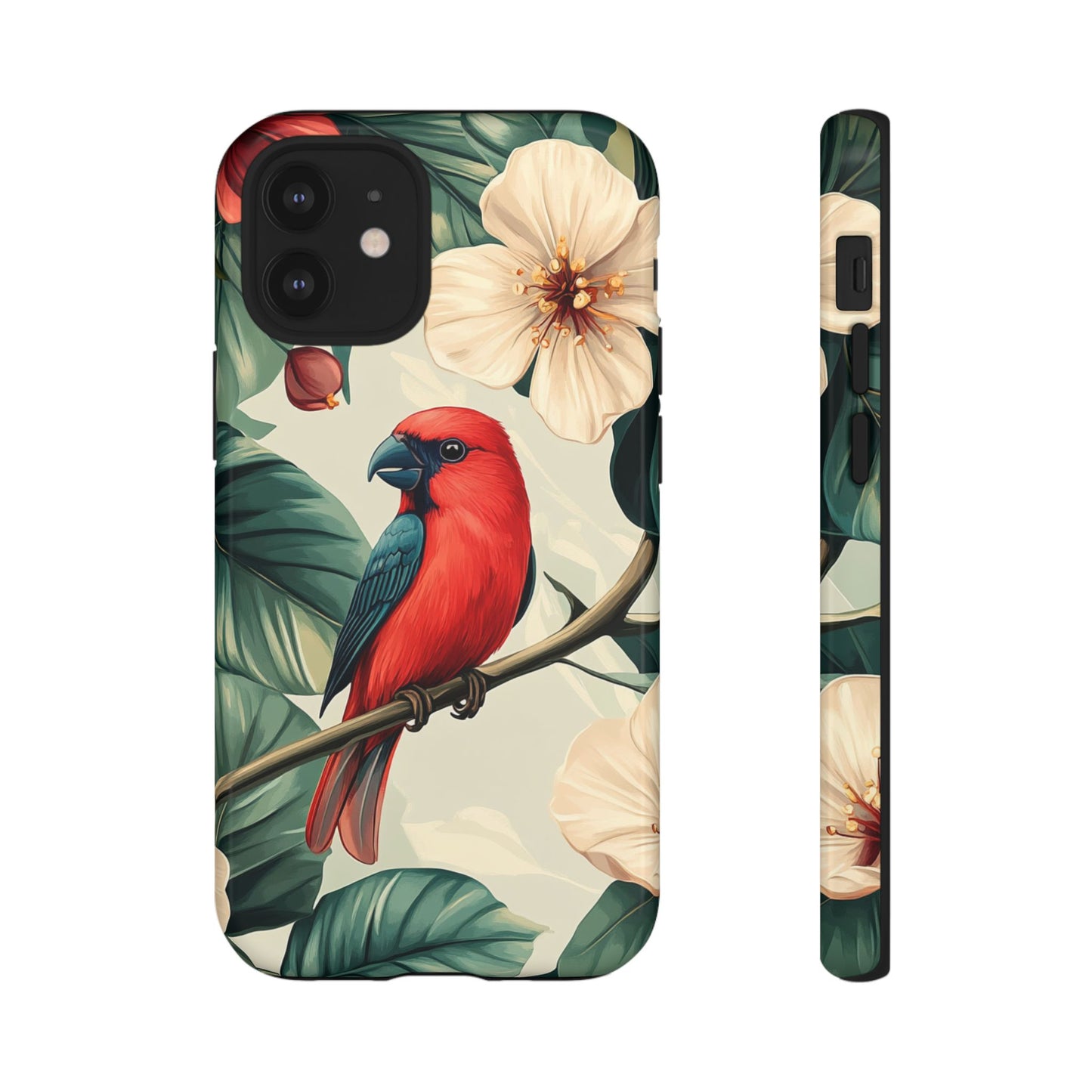 Tropical Bird and Hibiscus Phone Case – iPhone, Google Pixel, Samsung Galaxy