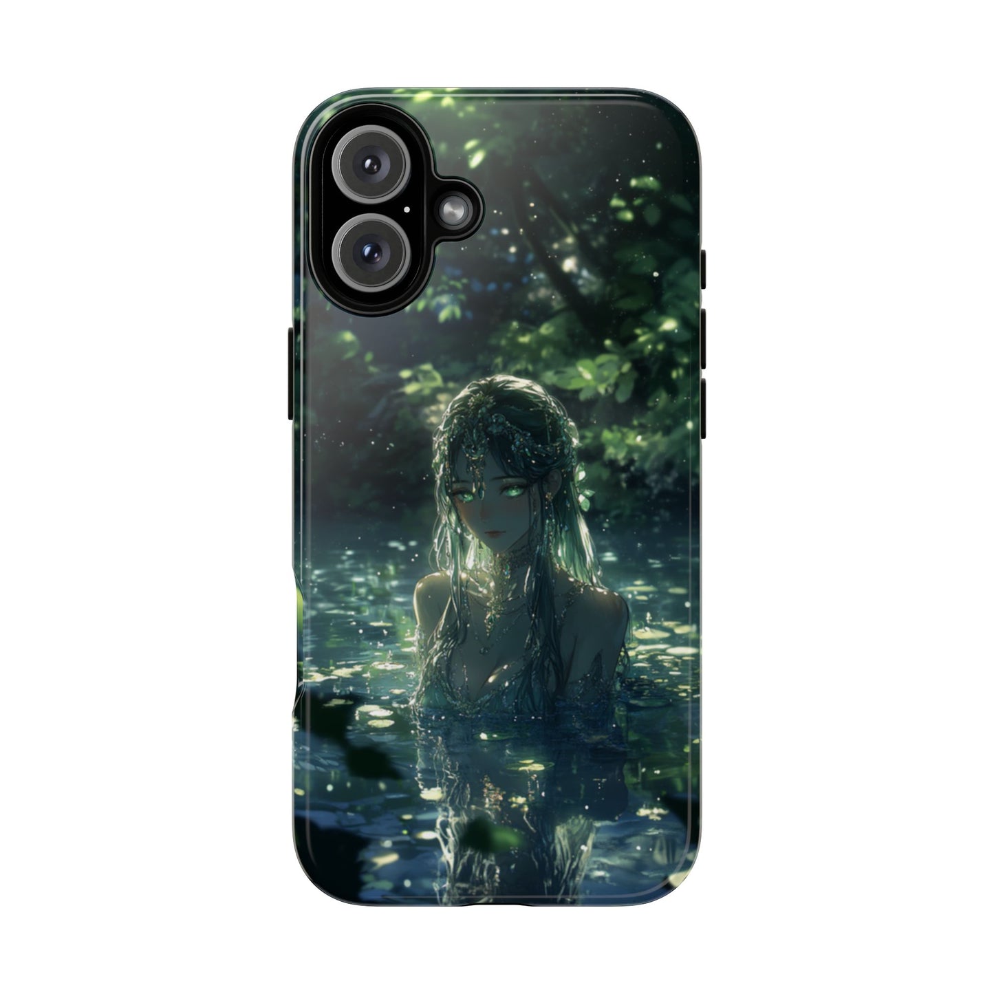 Forest Water Nymph Green Eyes Pond - Tough iPhone Case
