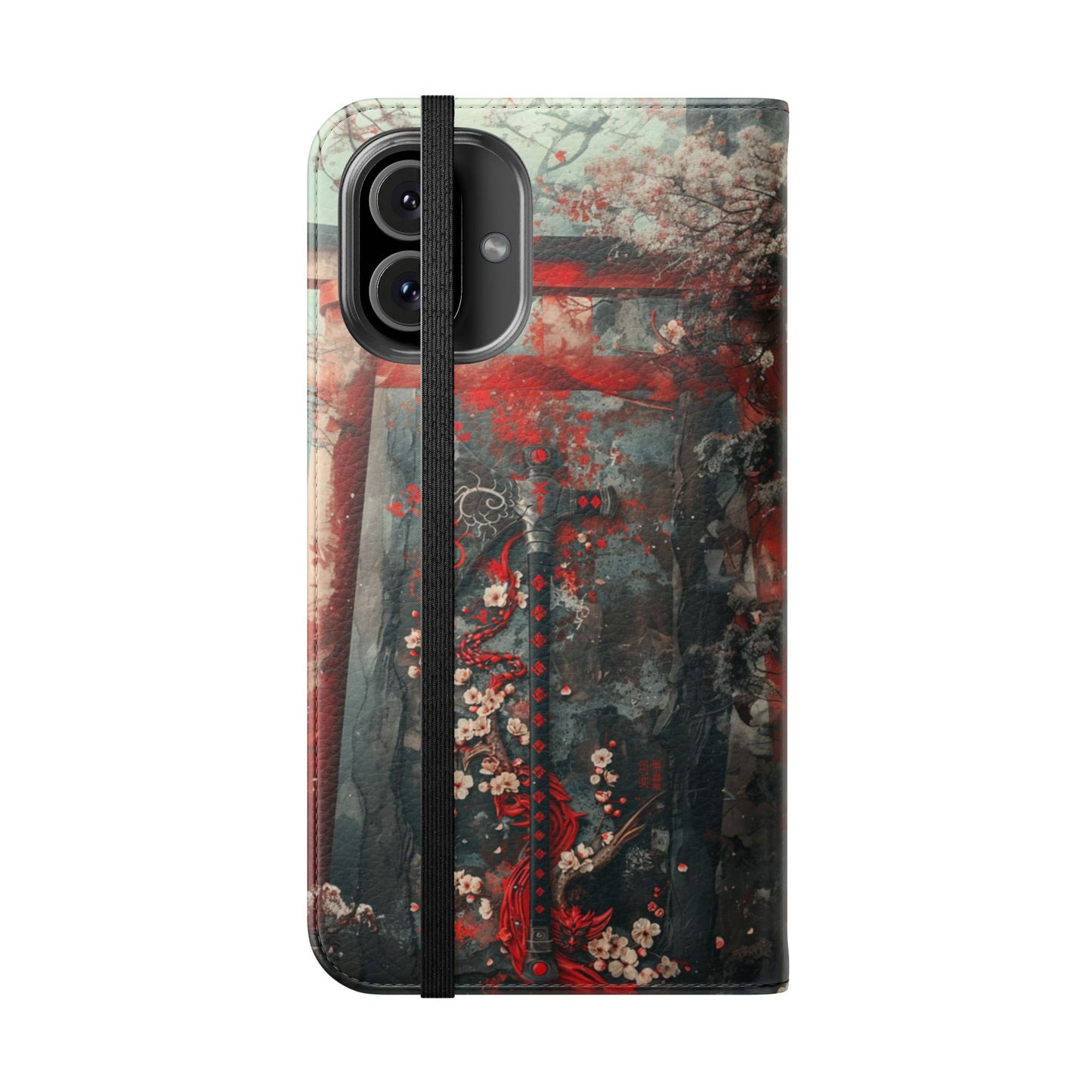 Sakura Warrior Axe - Wallet Flip Case
