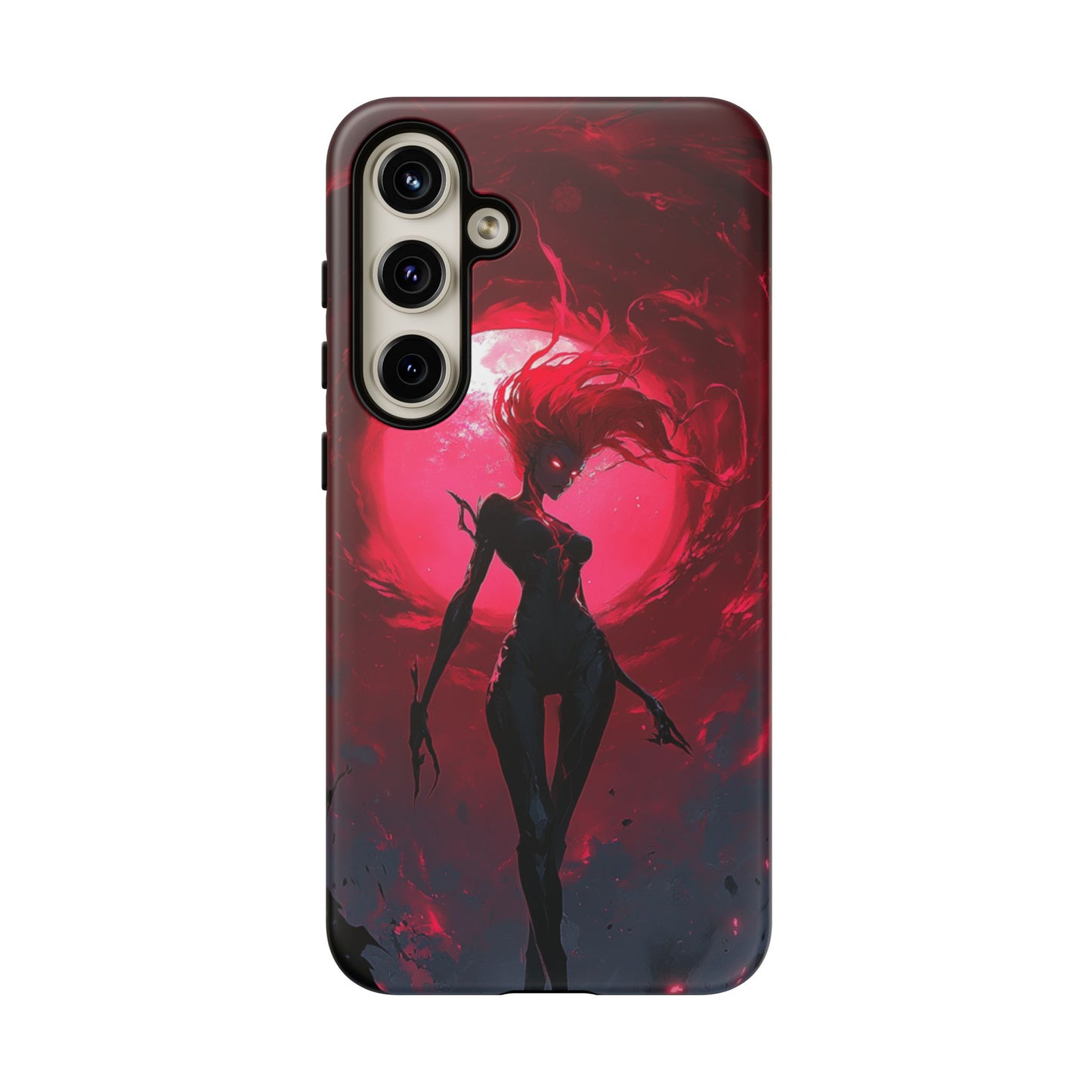 Crimson Eclipse Gothic Gaming Phone Case - iPhone, Google Pixel, Samsung Galaxy