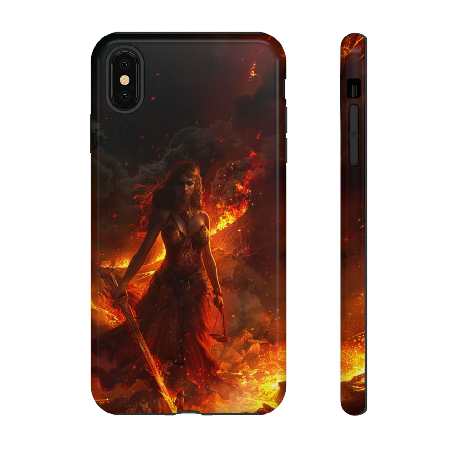 Fiery Goddess Nemesis Phone Case - iPhone, Google Pixel, Samsung Galaxy