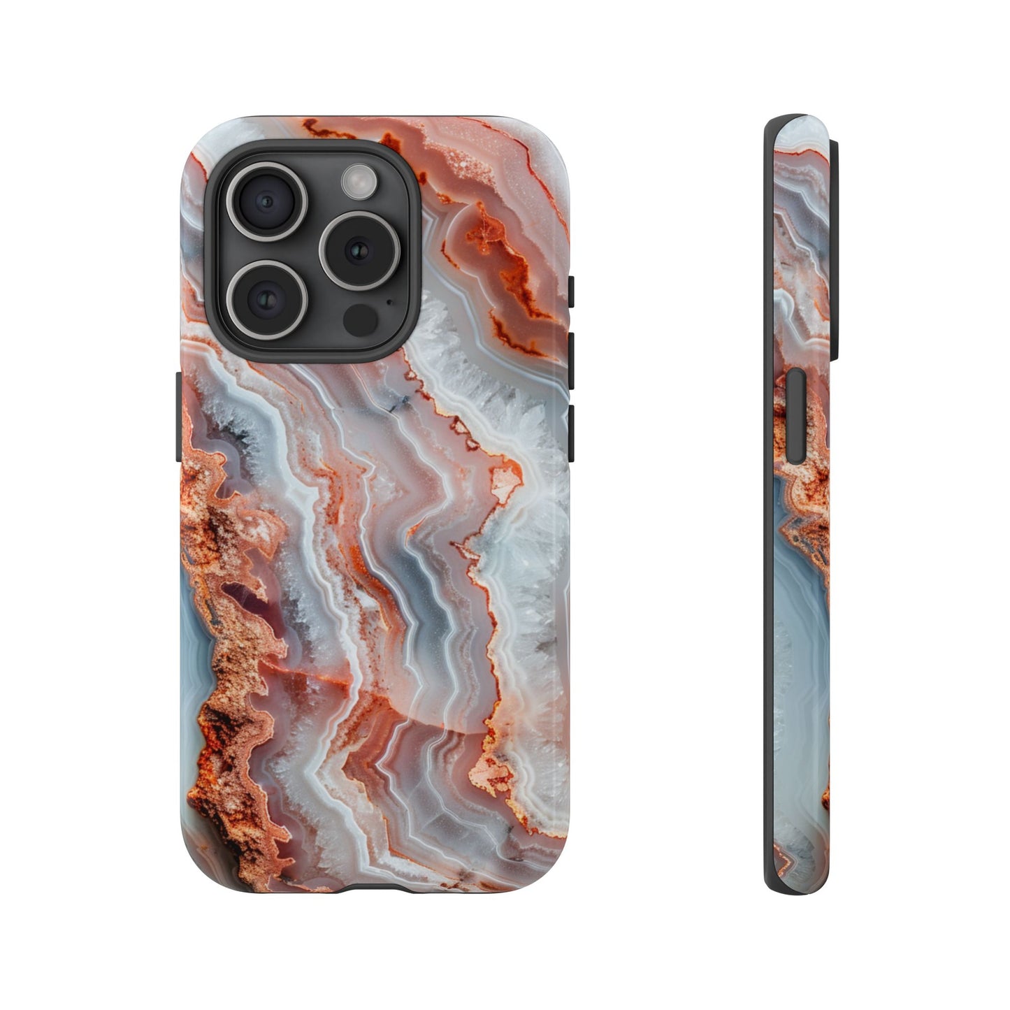 Rose Agate Currents – Tough iPhone Case
