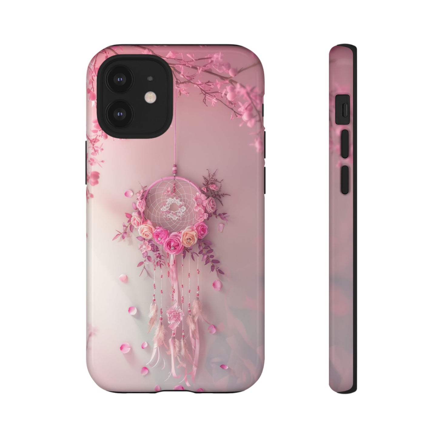 Pink Rose Dreamcatcher - Tough iPhone Case