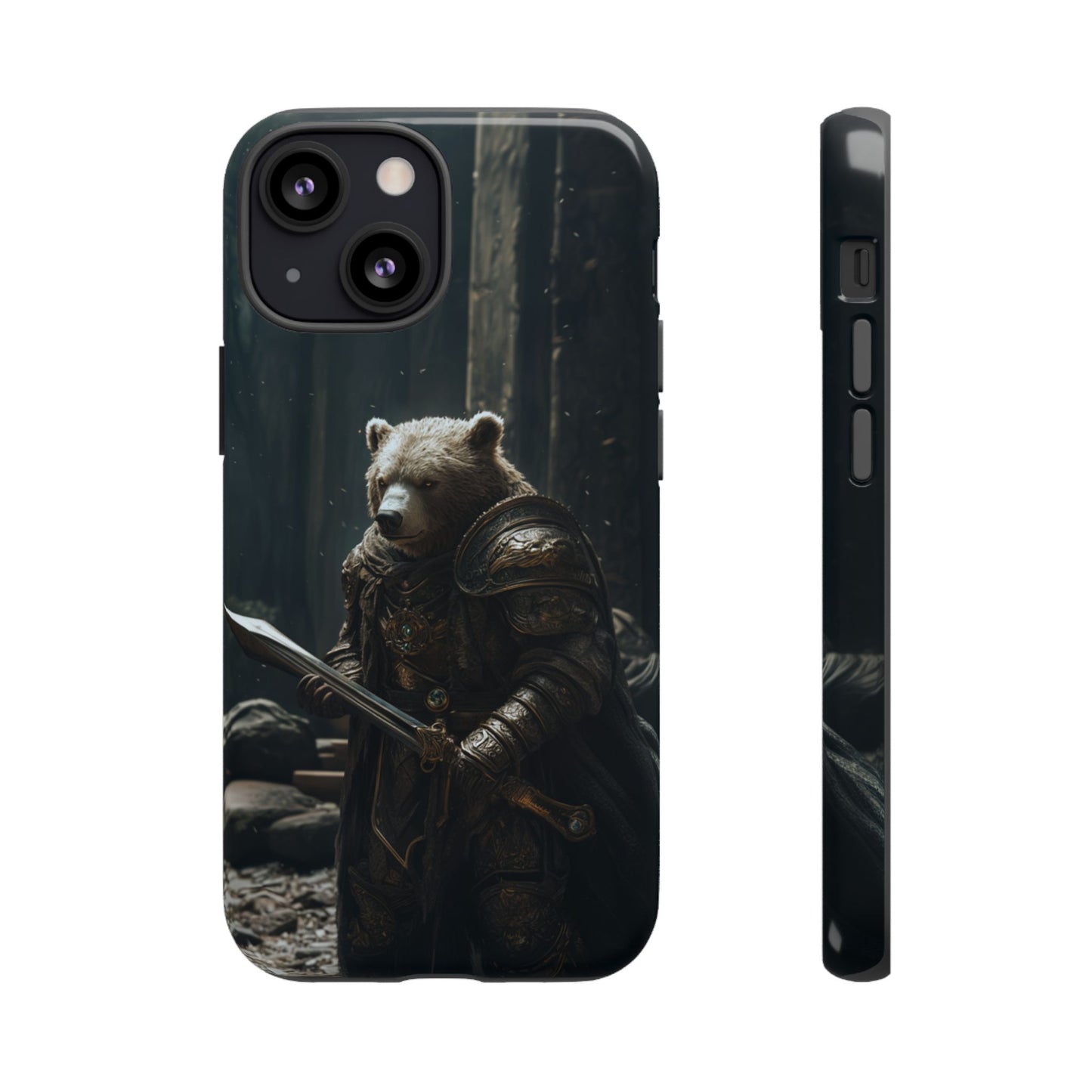 Medieval Bear Warrior Knight - Tough iPhone Case
