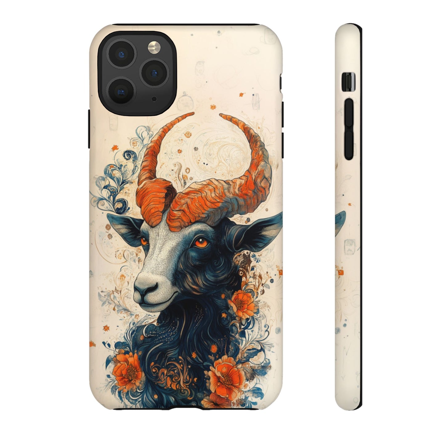 Capricorn Zodiac Artistic Floral Phone Case – iPhone, Google Pixel, Samsung Galaxy