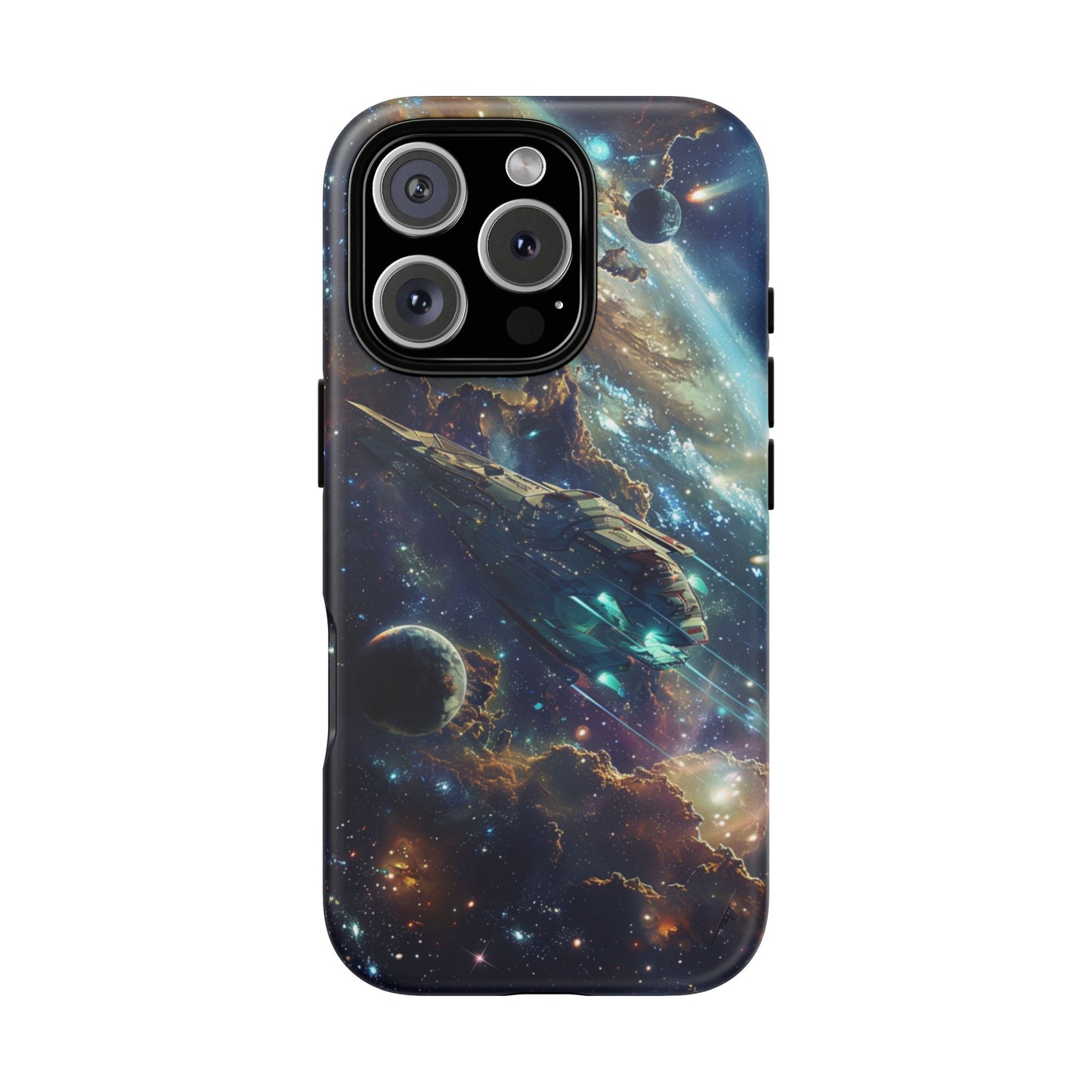 Galactic Voyage: Futuristic Spaceship - iPhone, Google Pixel, Samsung Galaxy