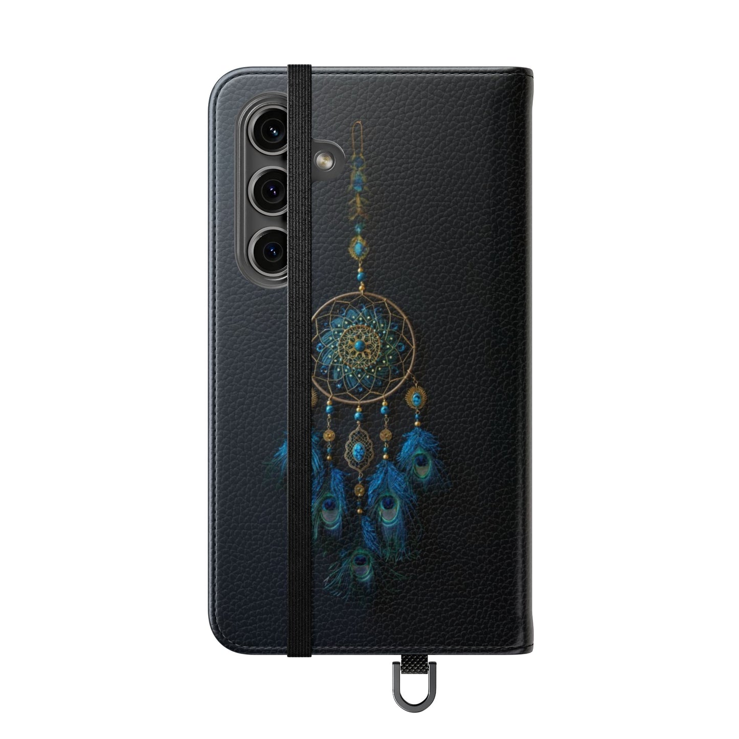 Peacock Feather Dreamcatcher - Wallet Flip Case