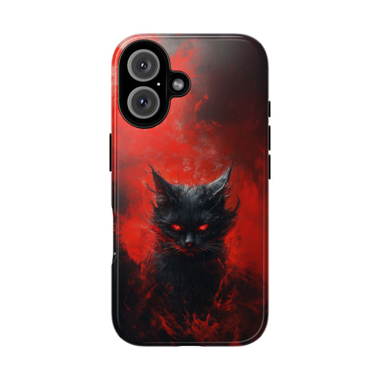 Fire Demon Black Cat - Tough iPhone Case