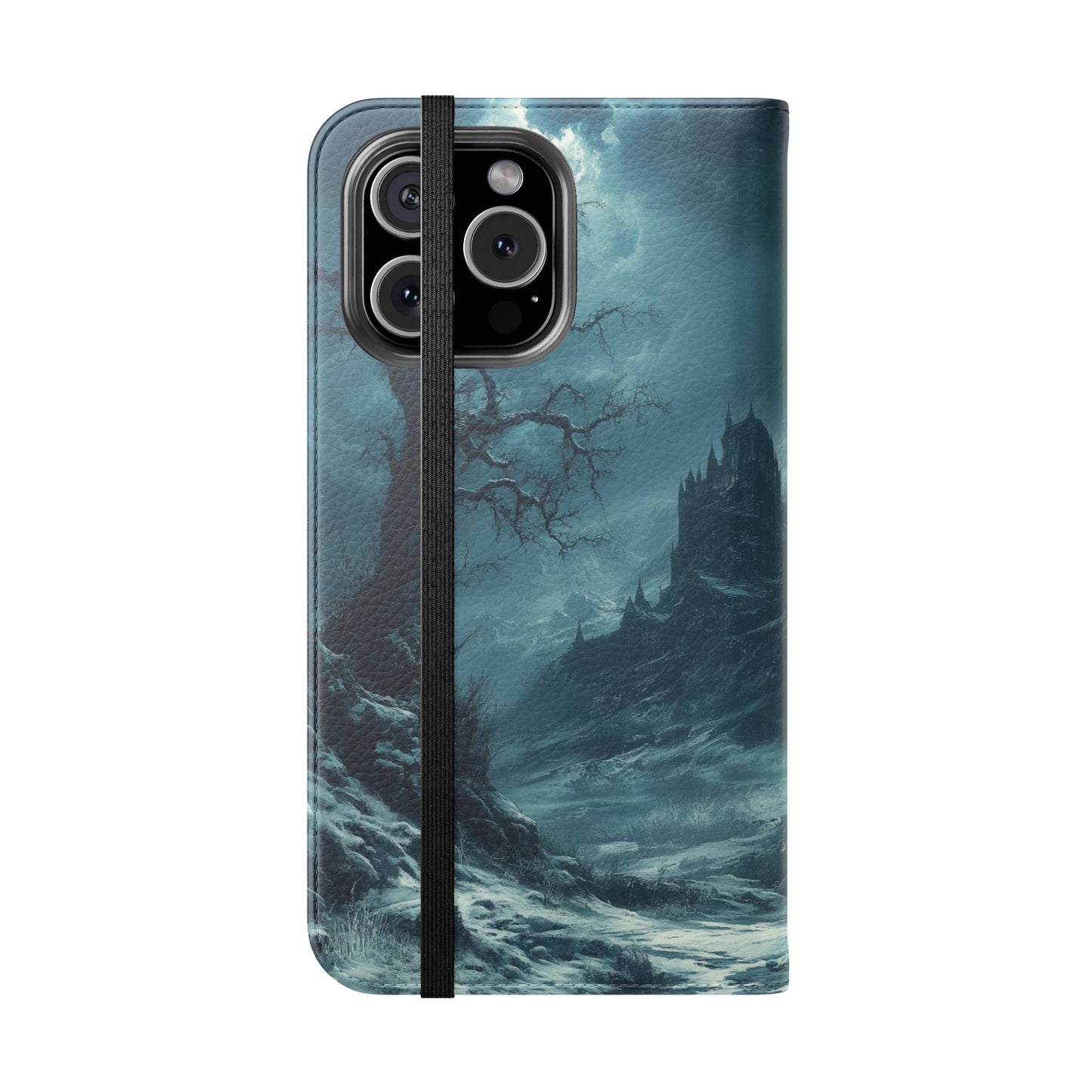 Stormy Castle - Wallet Flip Case