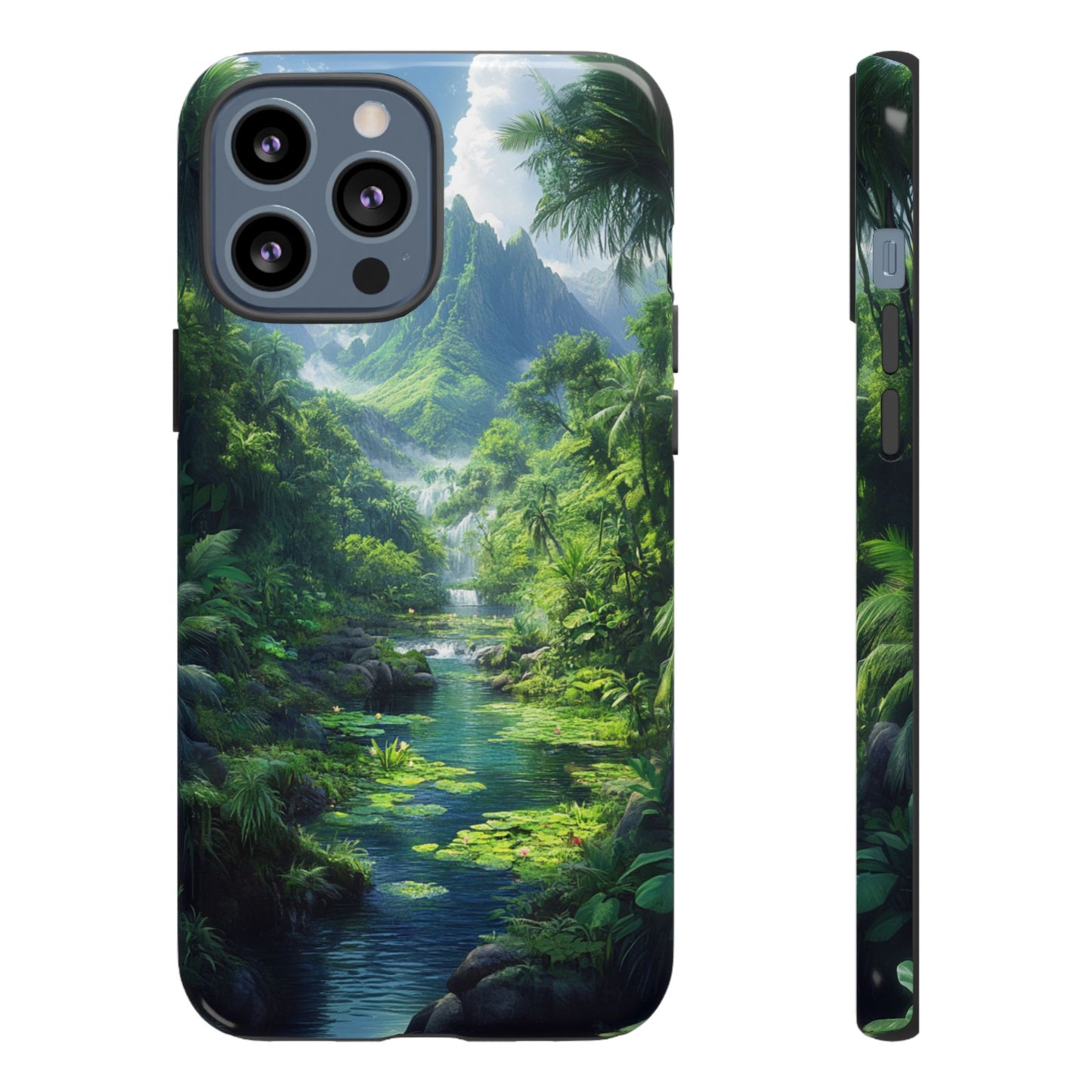 Verdant Jungle Cascade – Tough iPhone Case