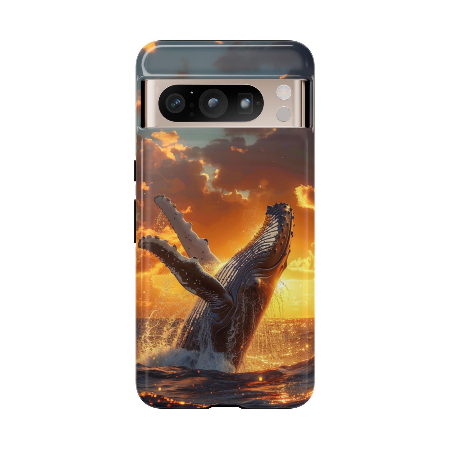 Sunset Breach Whale – Tough Google Pixel Case