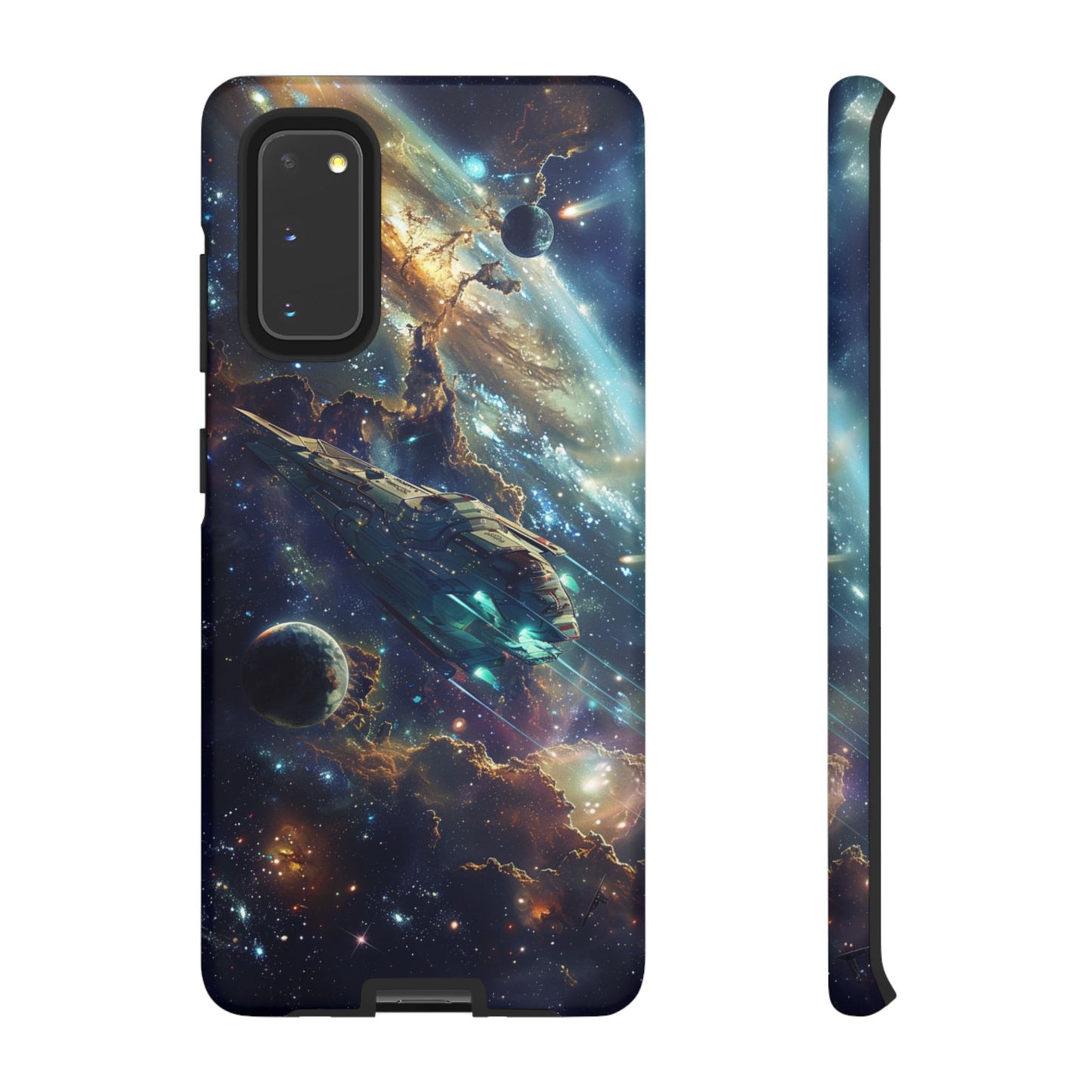 Galactic Voyage: Futuristic Spaceship - iPhone, Google Pixel, Samsung Galaxy