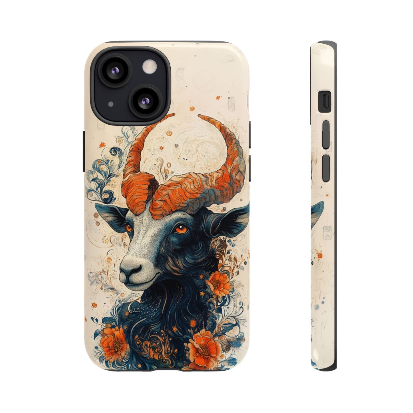 Capricorn Zodiac Artistic Floral Phone Case – iPhone, Google Pixel, Samsung Galaxy