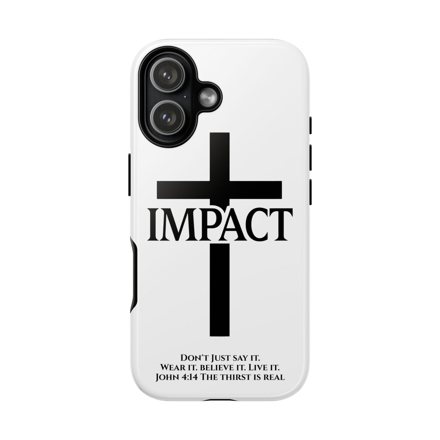 Impact White - Tough iPhone Case