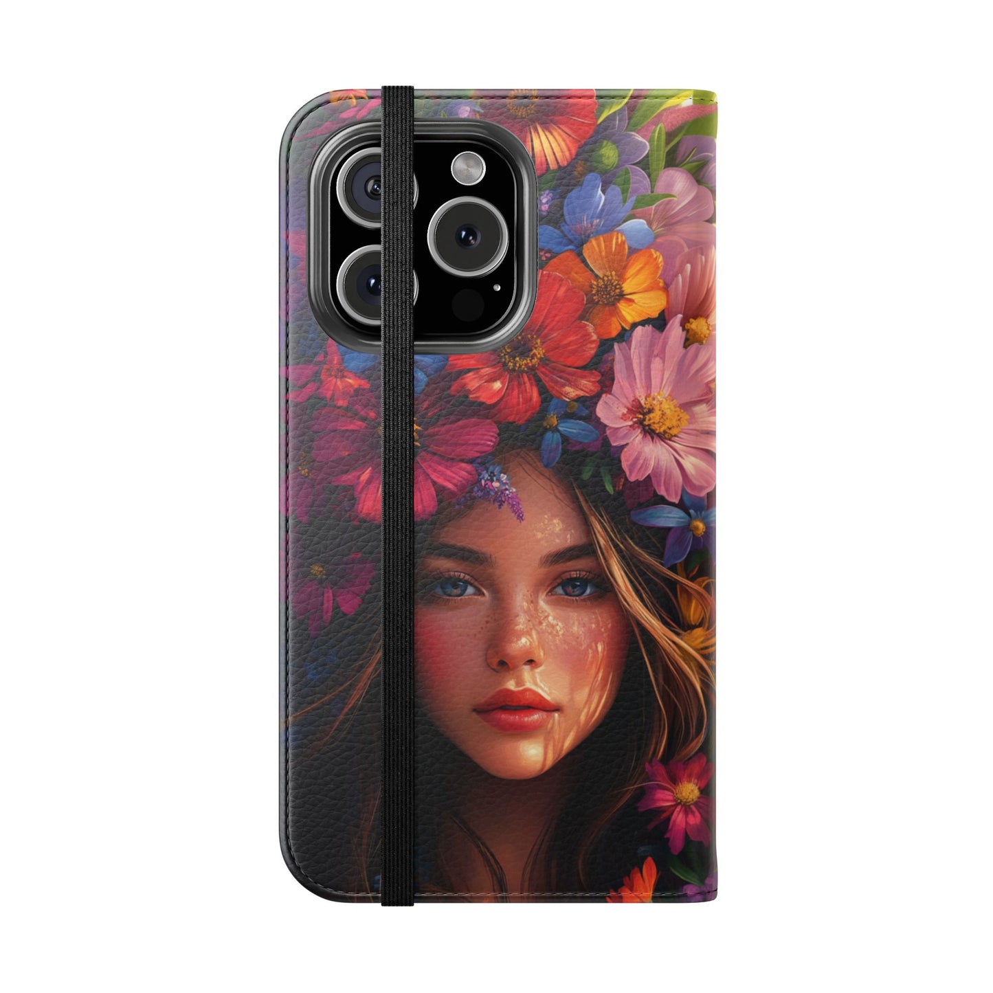 Floral Crown Muse - Wallet Flip Case