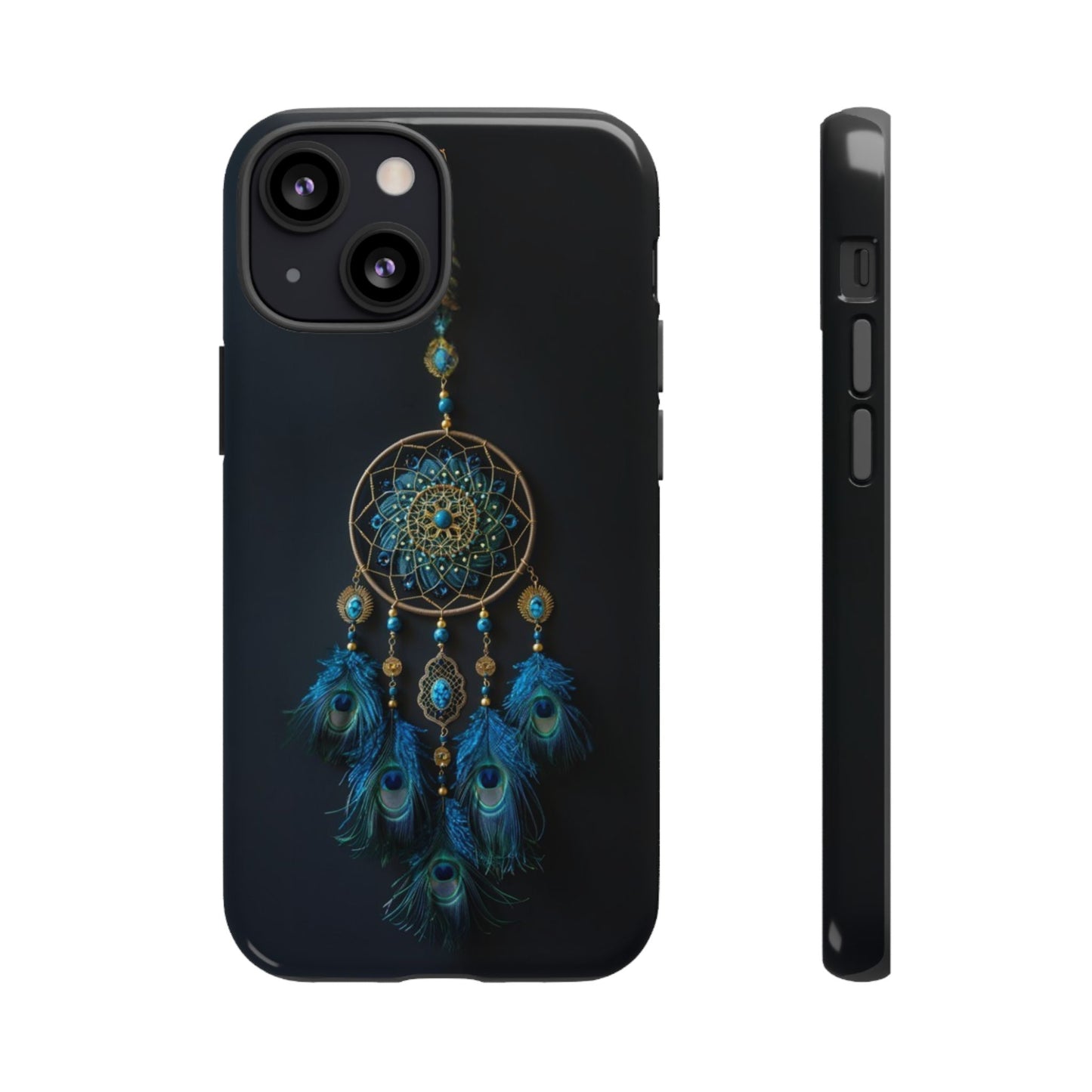 Peacock Feather Dreamcatcher - Tough iPhone Case