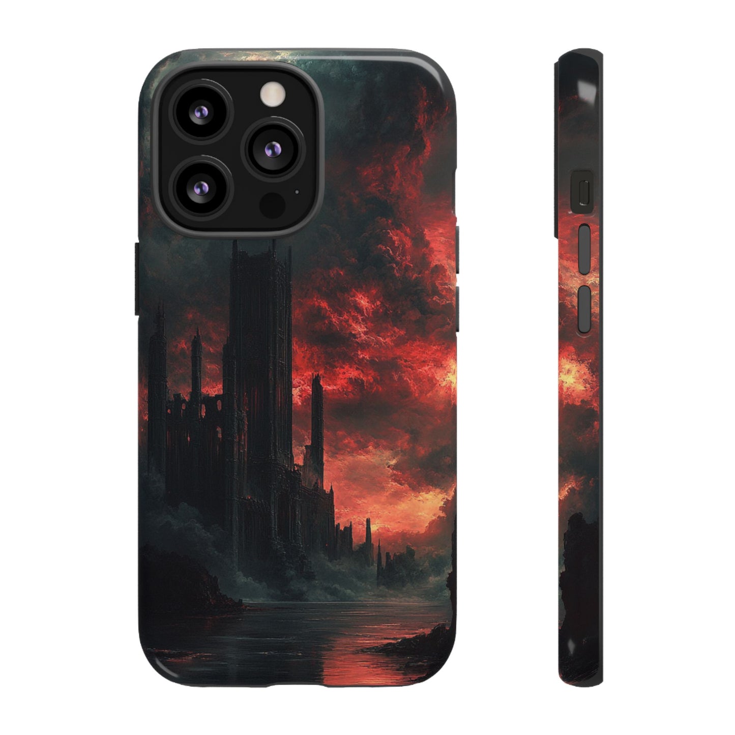 Crimson Dread Citadel – Tough iPhone Case