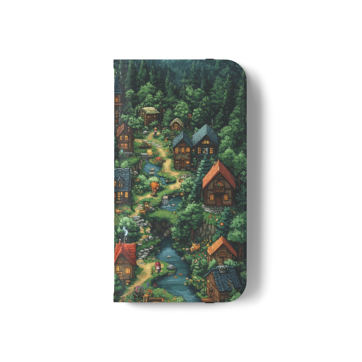 Pixel Forest Hamlet - Wallet Flip Case