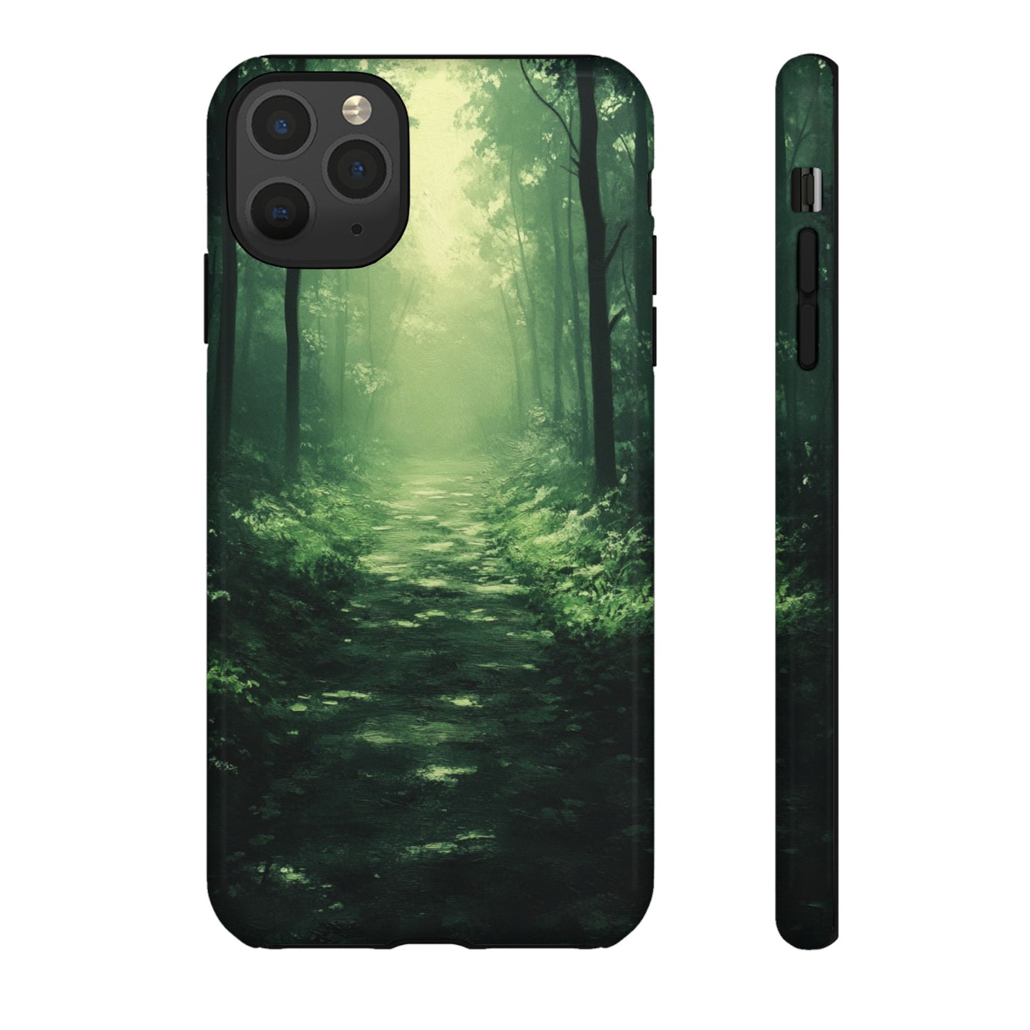Emerald Mist Forest Path - Tough iPhone Case