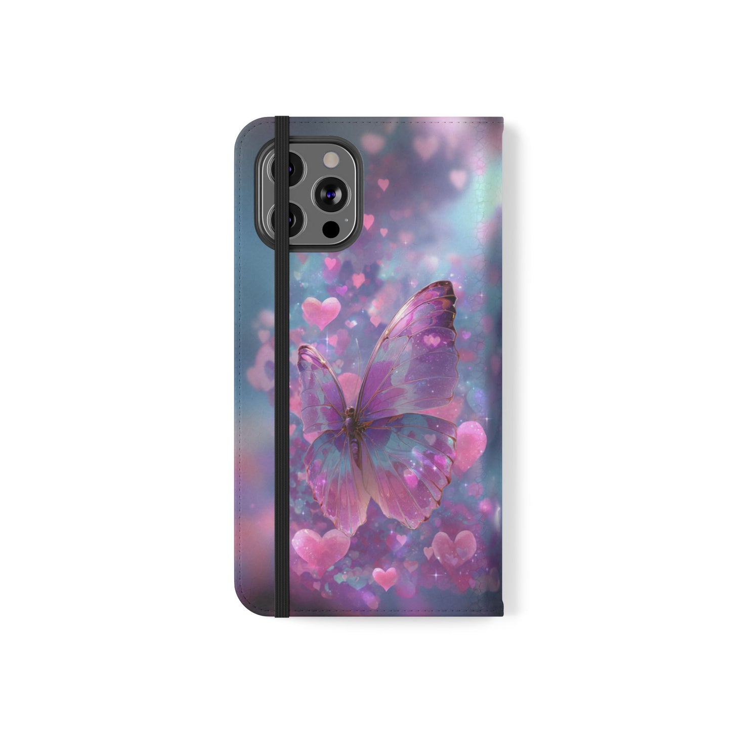 Cupid's Flutter Butterfly - Wallet Flip Case