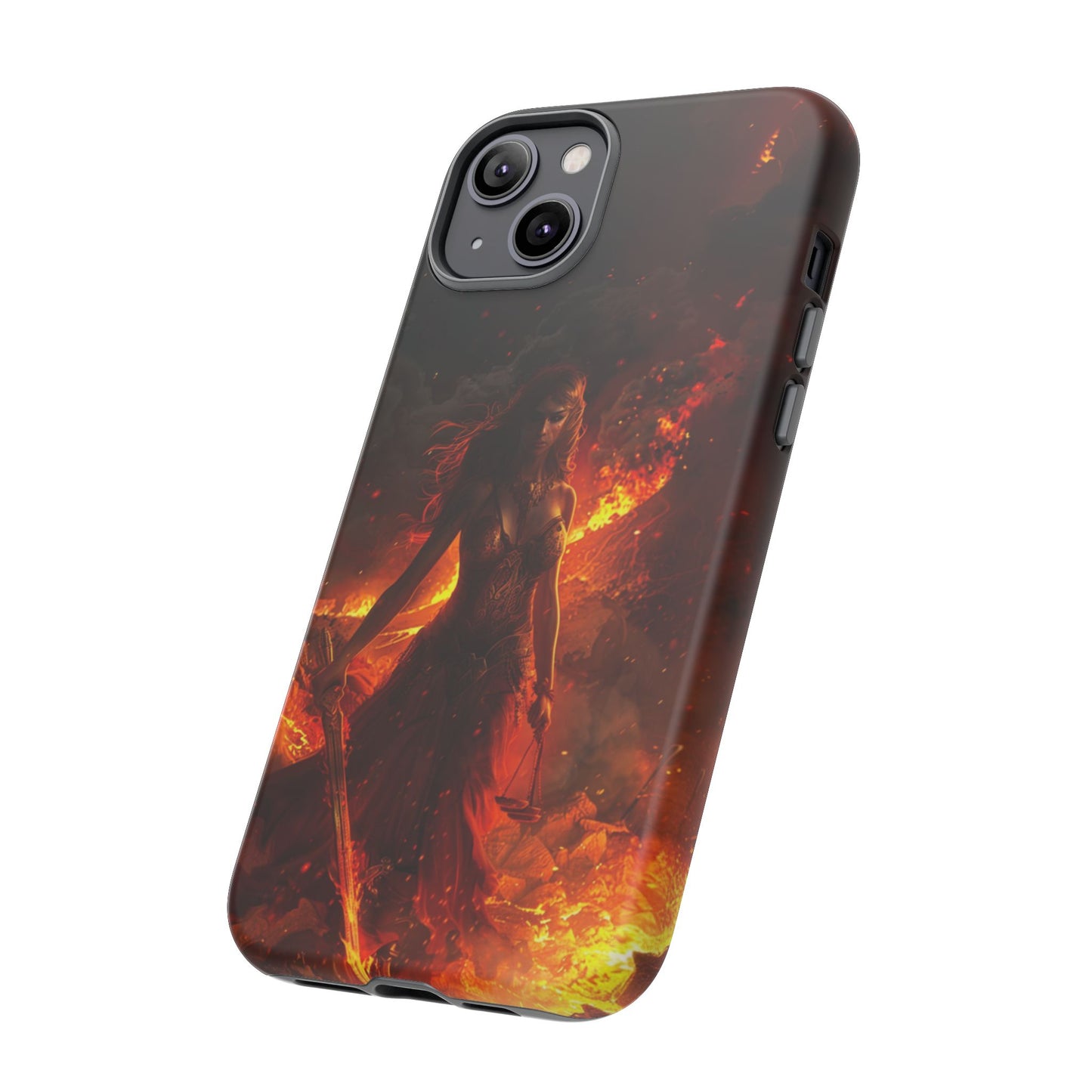 Fiery Goddess Nemesis Phone Case - iPhone, Google Pixel, Samsung Galaxy