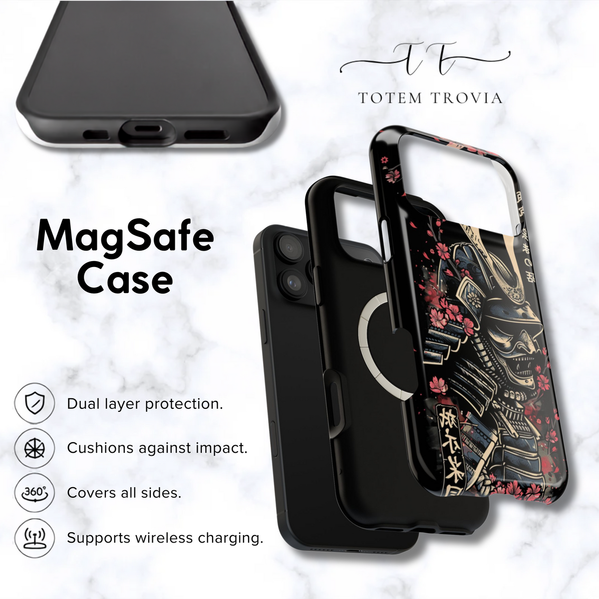Samurai Cherry Blossom - iPhone Case