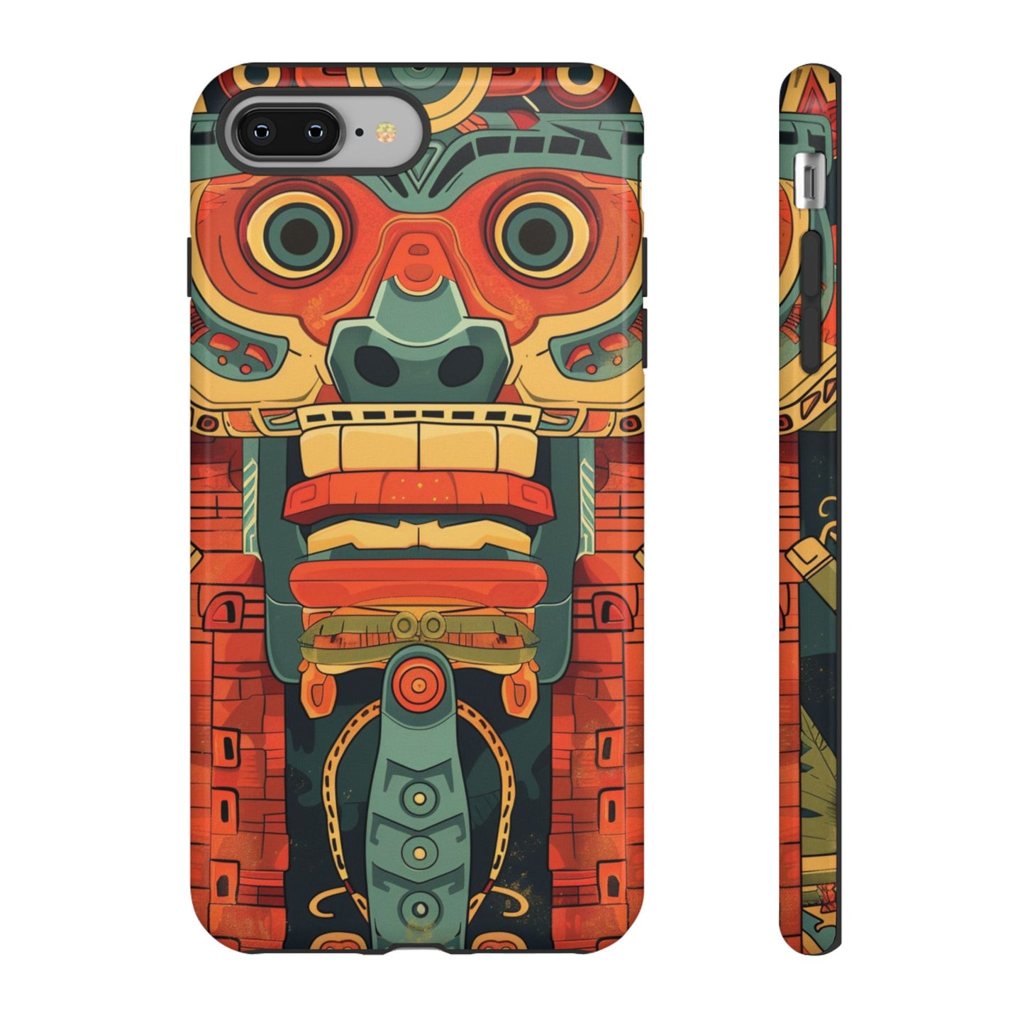Aztec Totem Mask - Tough iPhone Case