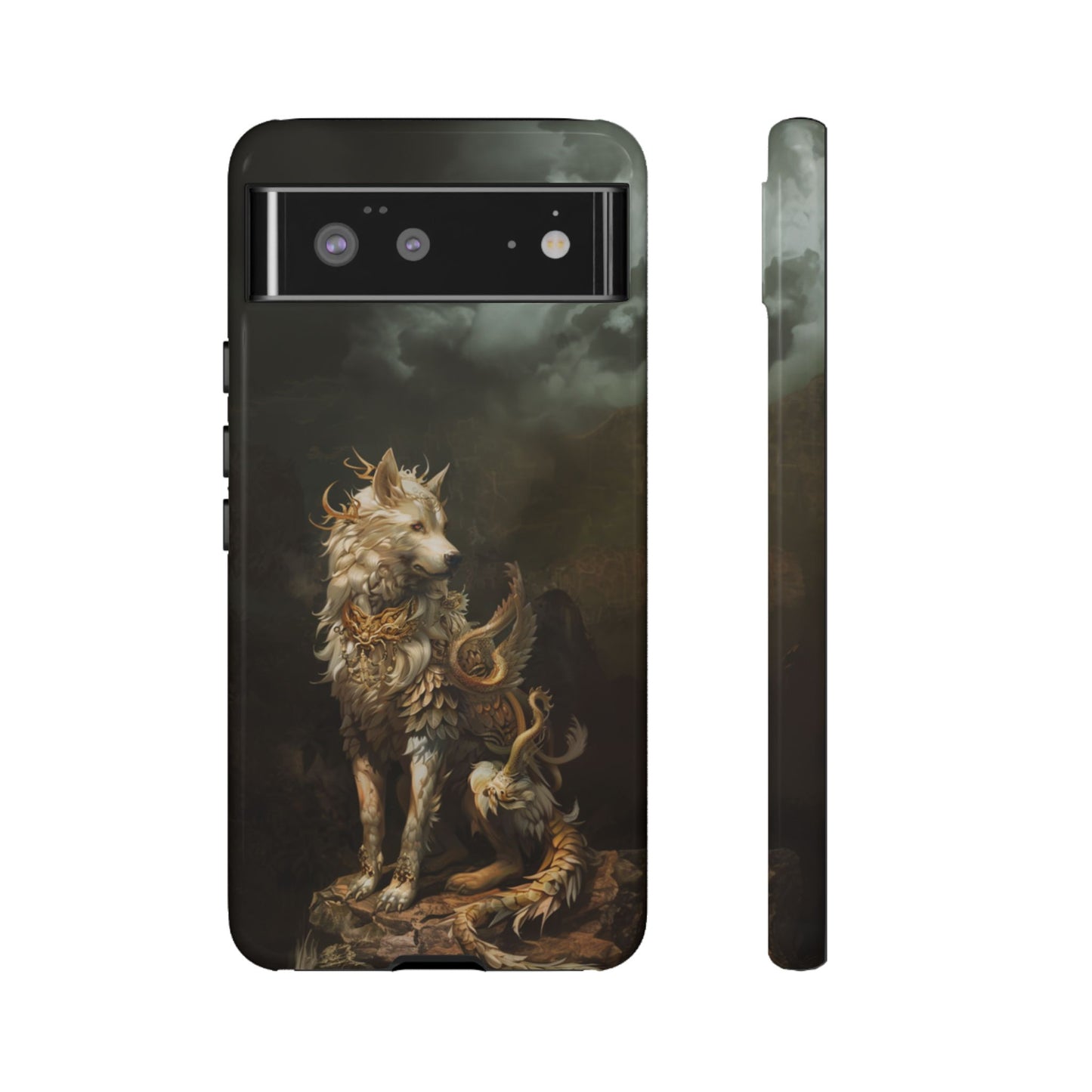 Antlered Wolf Guardian - Tough Google Pixel Case