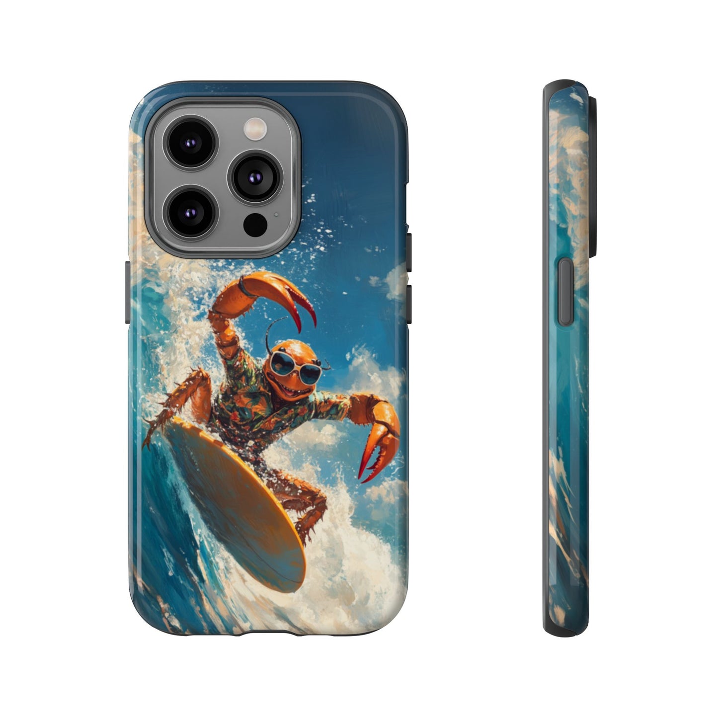 Surfing Crab - Tough iPhone Case