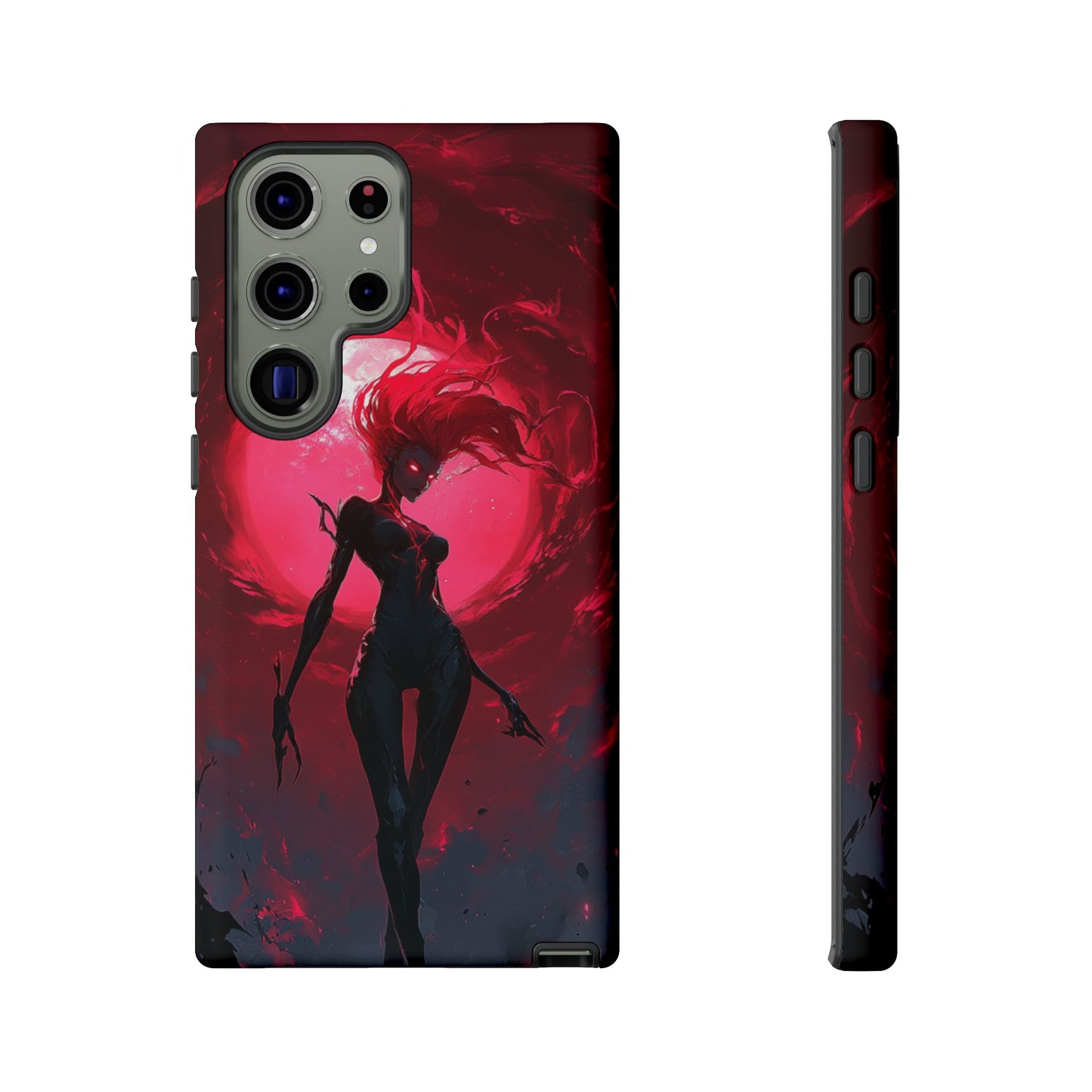 Crimson Eclipse Gothic Gaming Phone Case - iPhone, Google Pixel, Samsung Galaxy